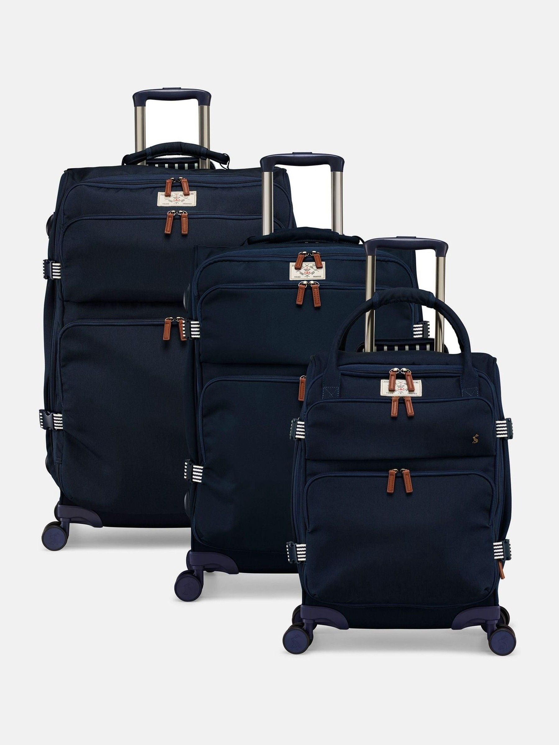 Coast Navy Medium 4 Wheel Soft Suitcase - Image 8 of 9