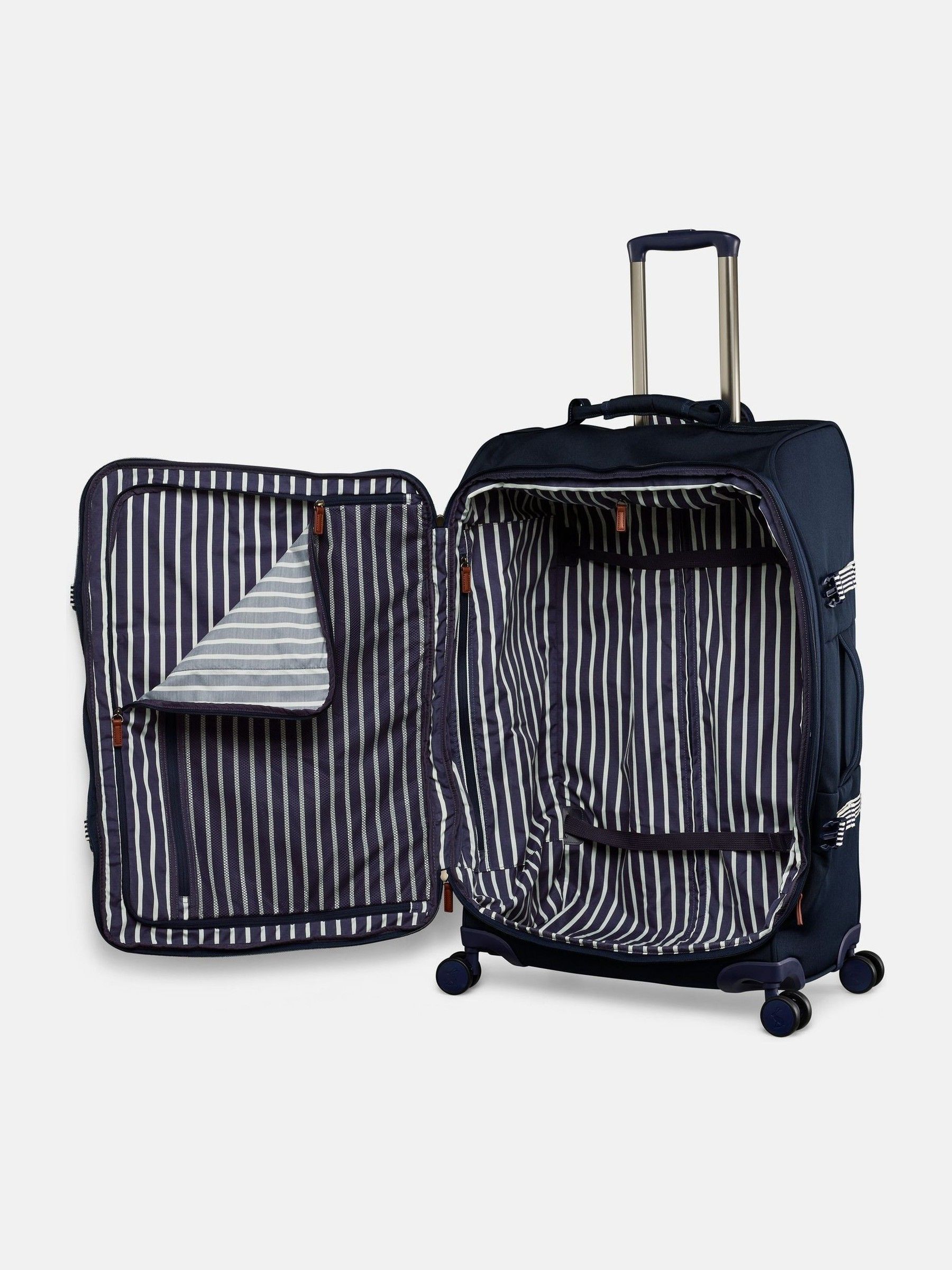 Coast Navy Large 4 Wheel Soft Suitcase - Image 5 of 11