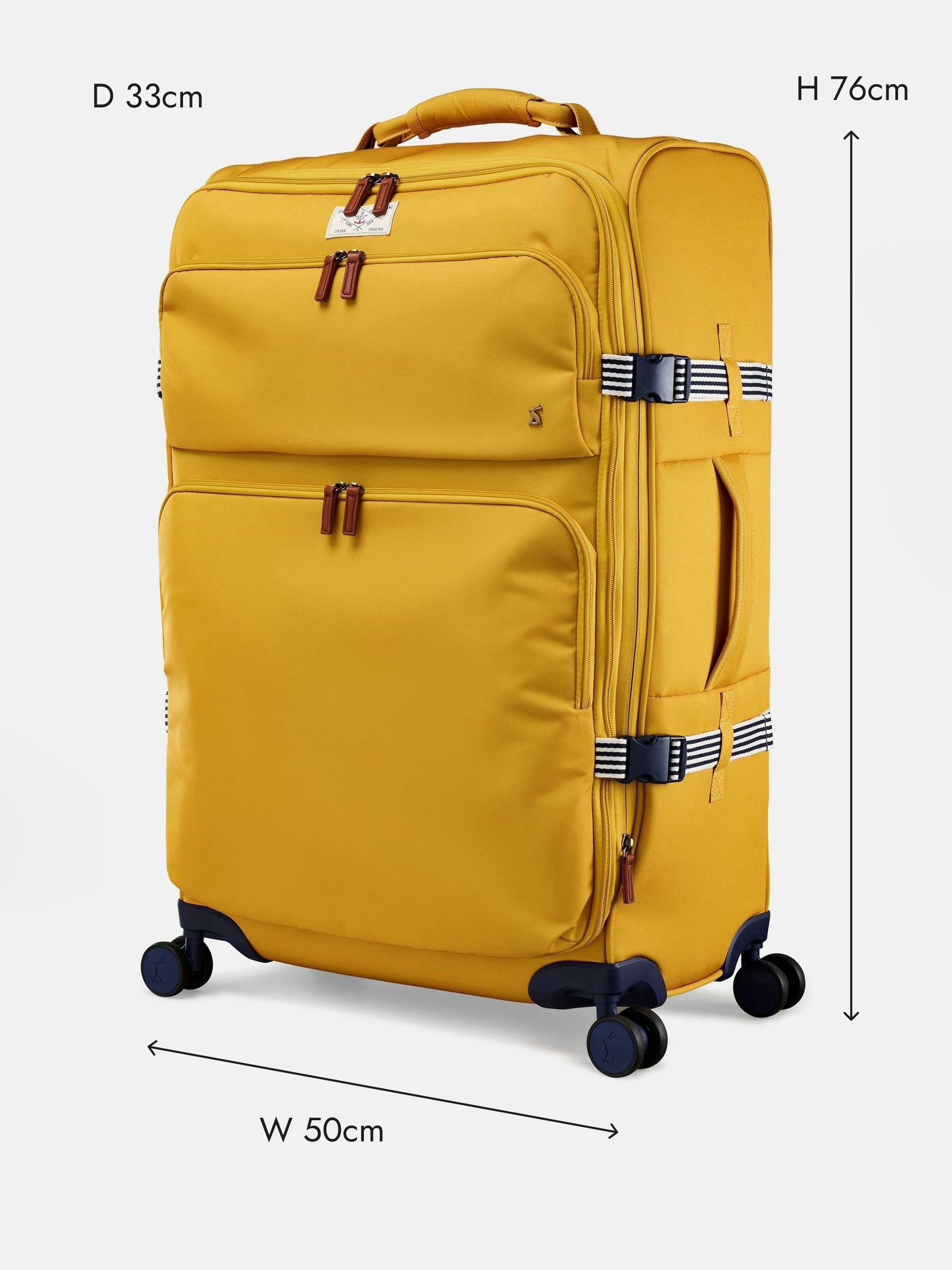 Coast Antique Gold Large 4 Wheel Soft Suitcase - Image 3 of 11