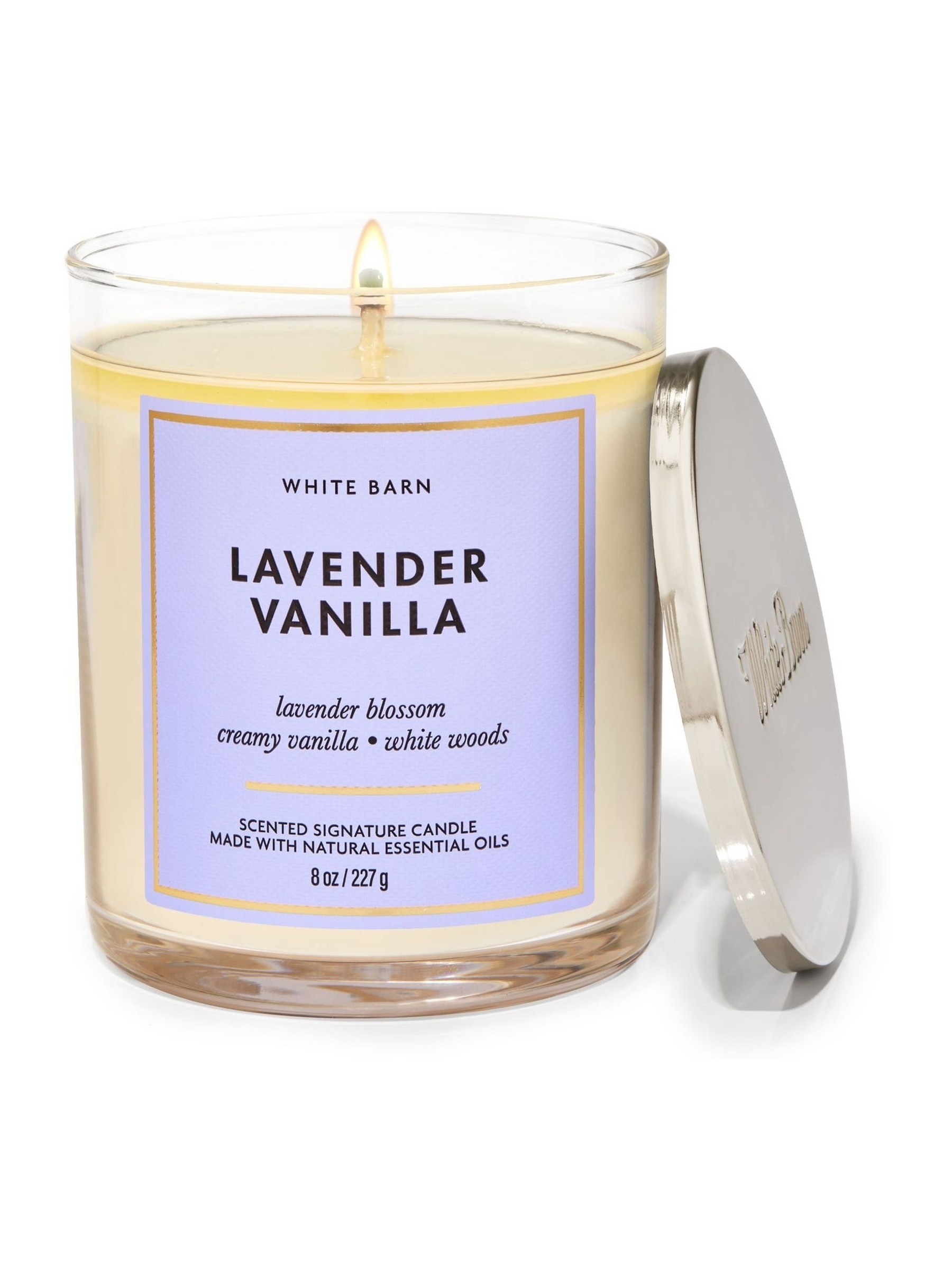 Lavender Vanilla Signature Single Wick Candle 227g - Image 1 of 1 Lavender Vanilla Signature Single Wick Candle 227g - Image 1 of 1