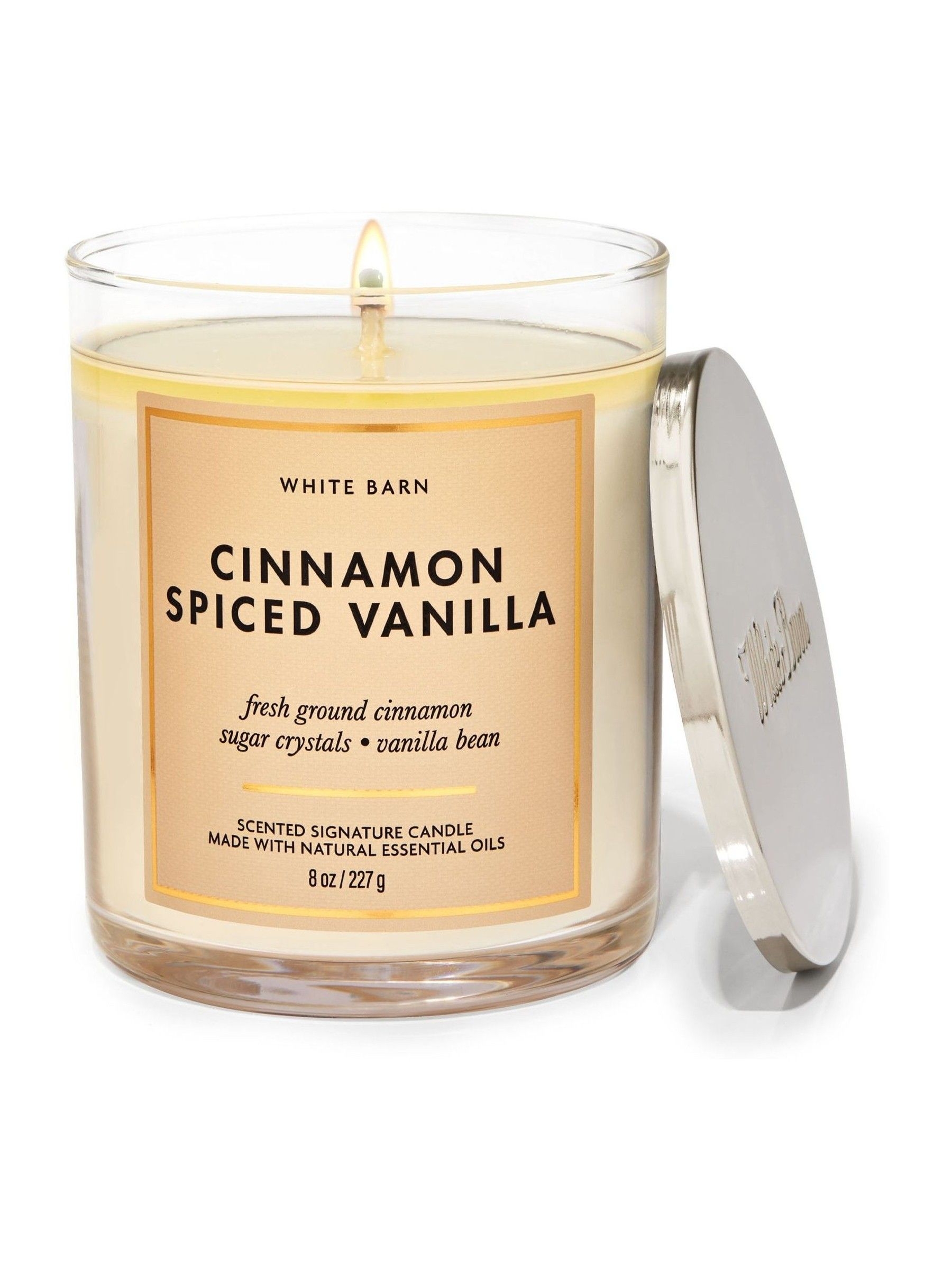 Cinnamon Spiced Vanilla Signature Single Wick Candle 227g - Image 1 of 1 Cinnamon Spiced Vanilla Signature Single Wick Candle 227g - Image 1 of 1