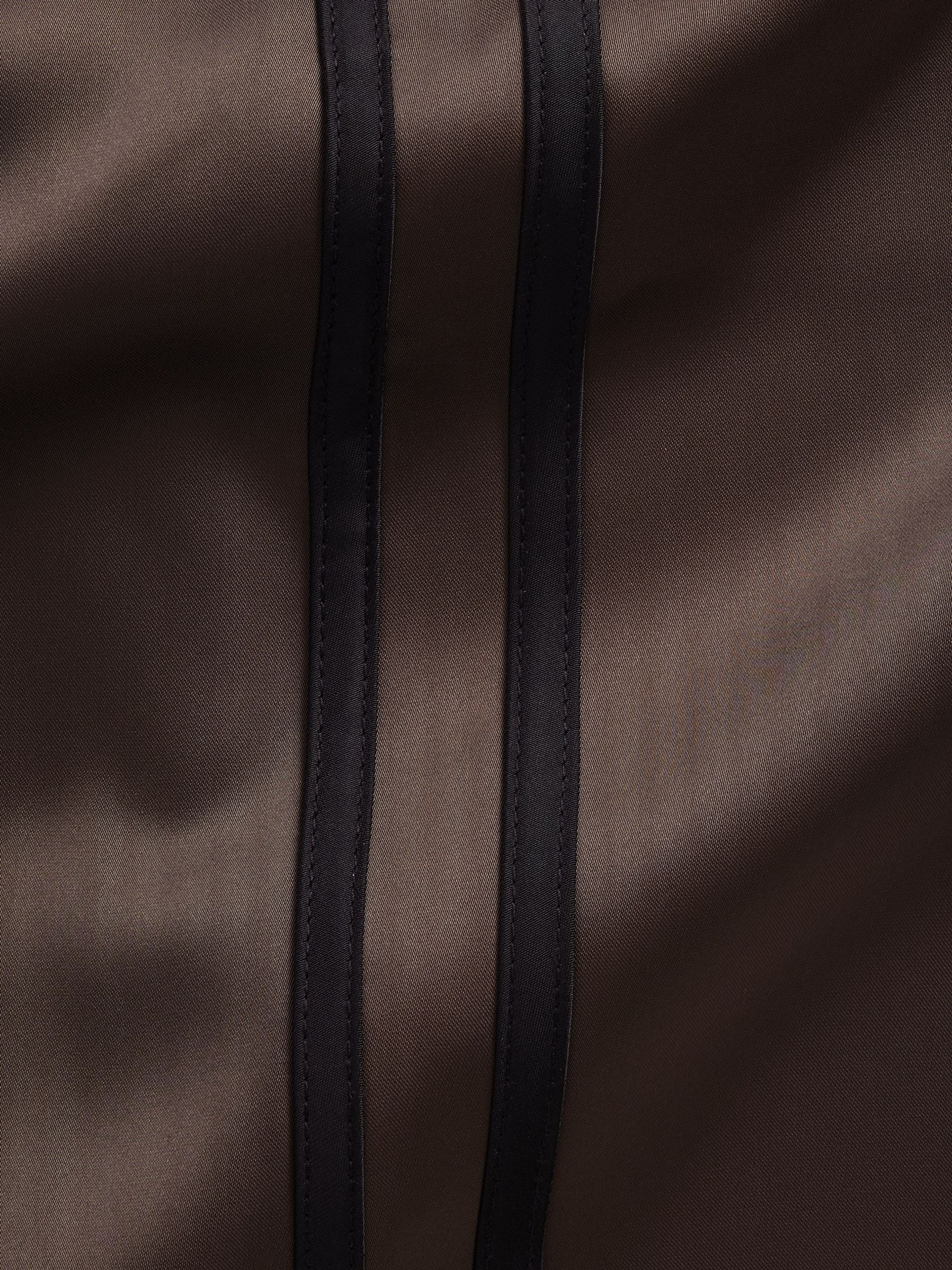 Brown Satin Easy Wide-Leg Trousers - Image 5 of 5 Brown Satin Easy Wide-Leg Trousers - Image 5 of 5
