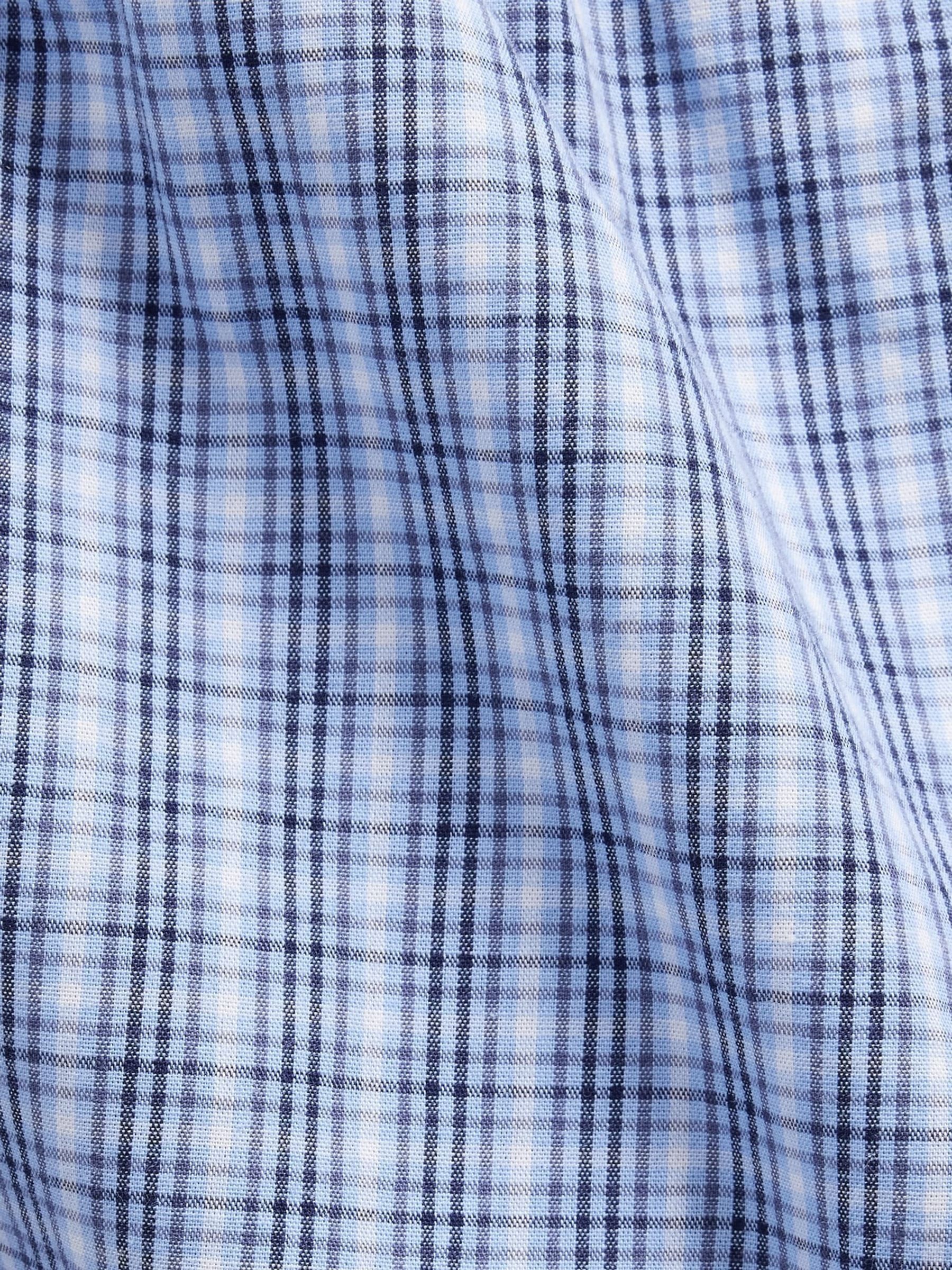 Blue Poplin Pyjamas Boxer Shorts - Image 5 of 5
