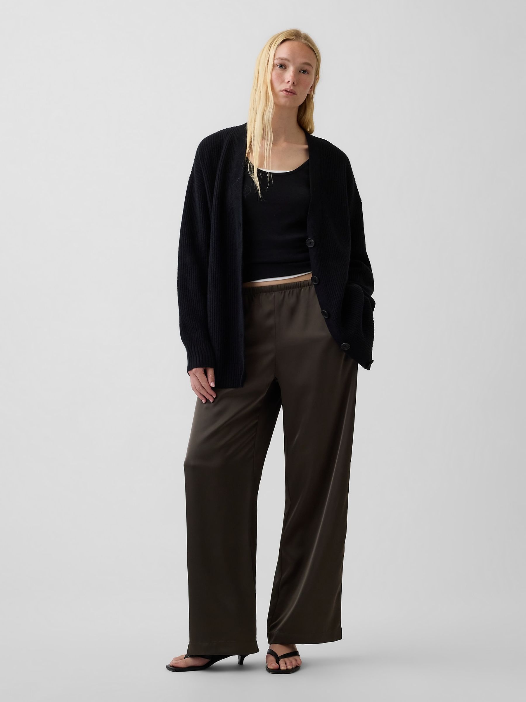 Black CashSoft Oversized Cardigan - Image 3 of 4