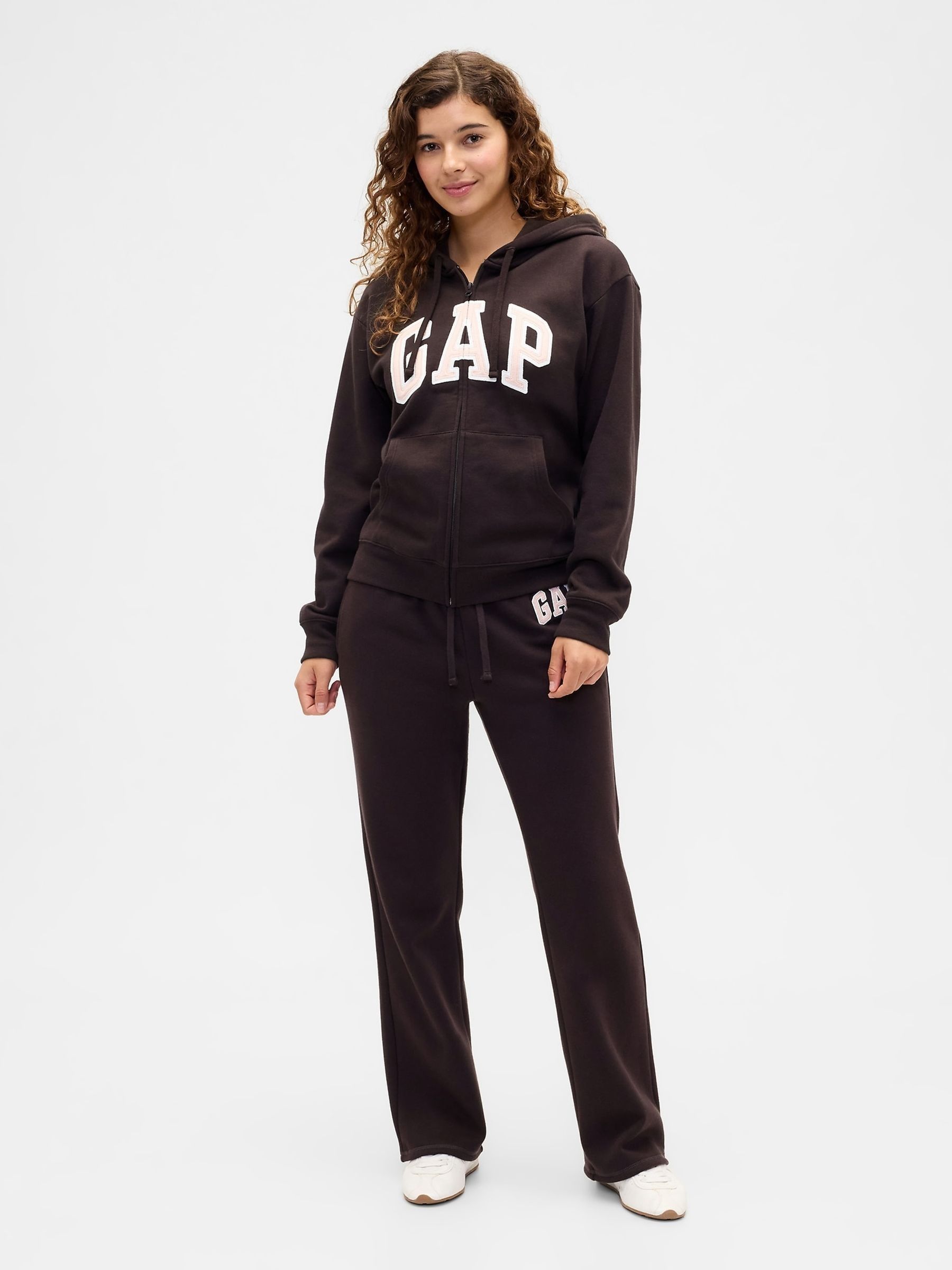 Brown Logo Straight Joggers - Image 3 of 5