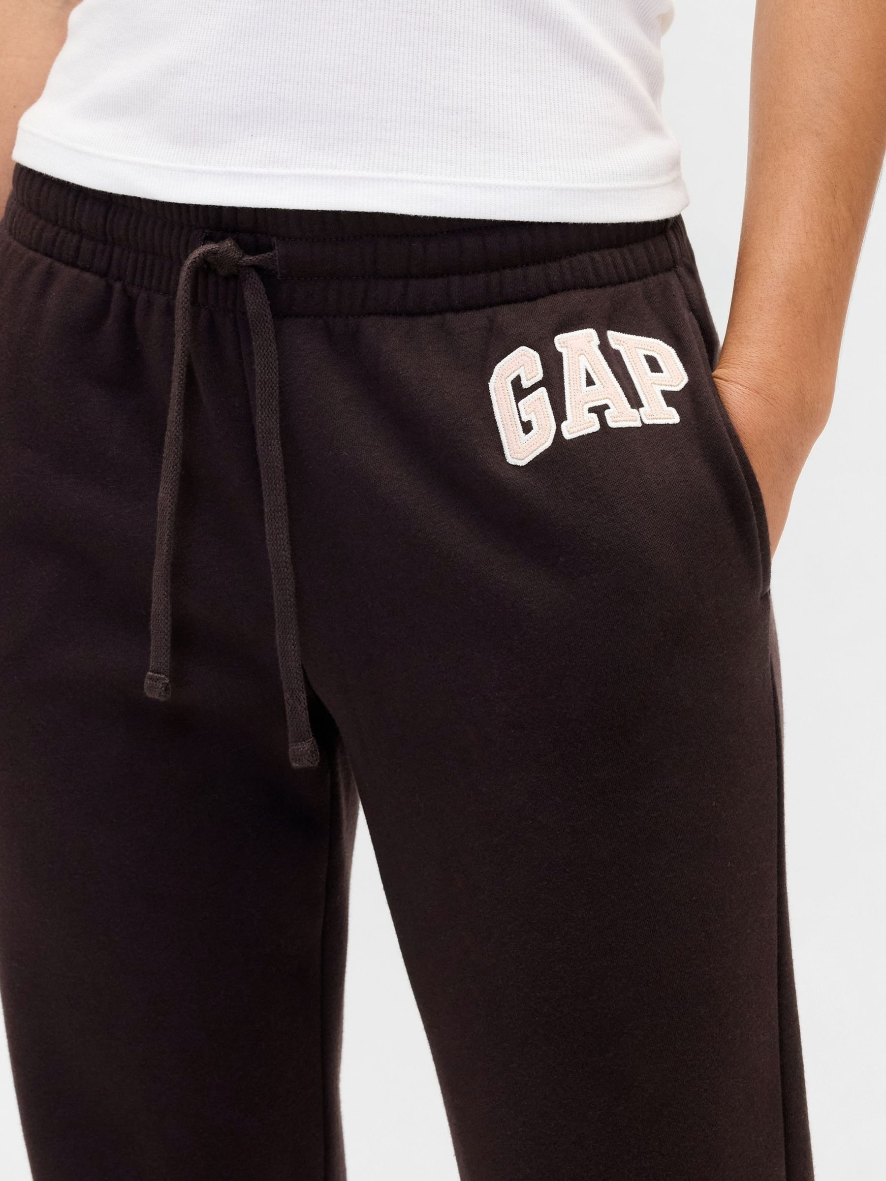 Brown Logo Straight Joggers - Image 4 of 5