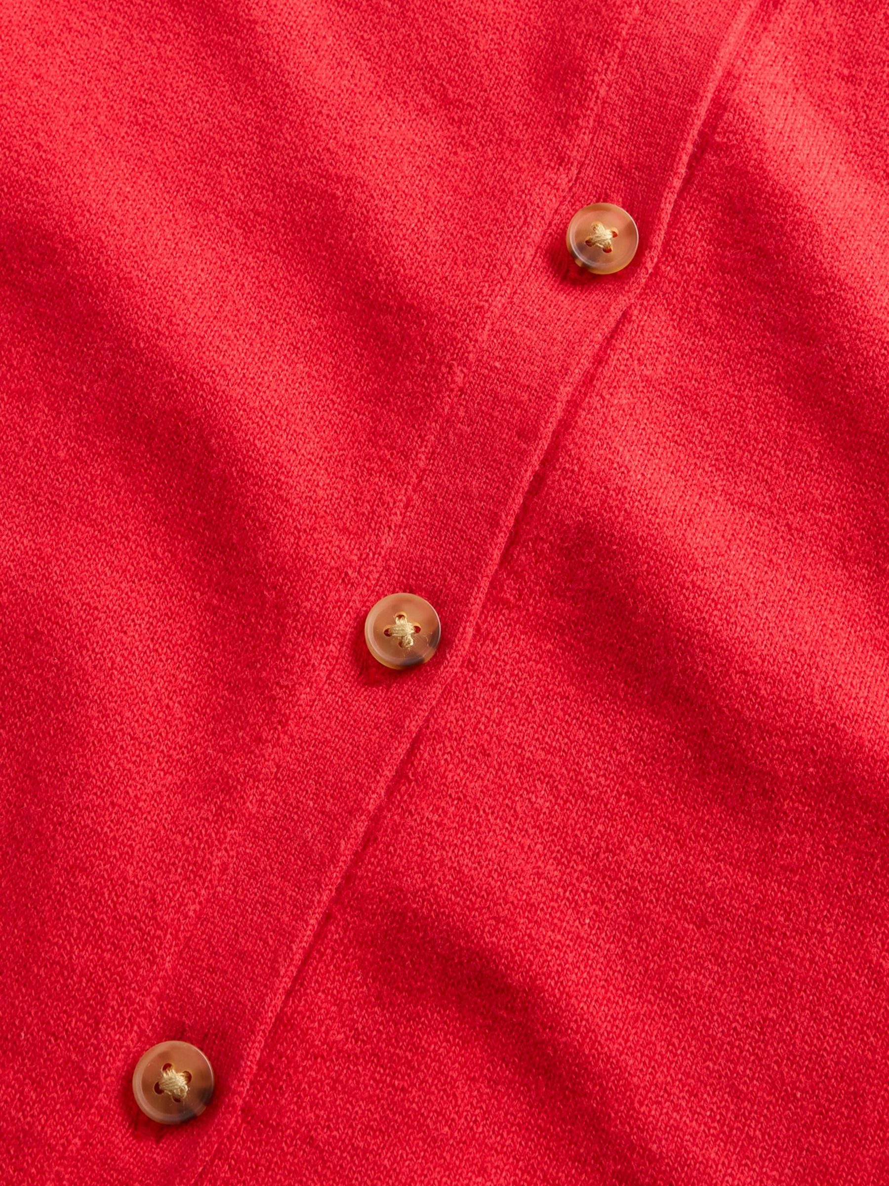 Red Crew Neck Cardigan - Image 5 of 5