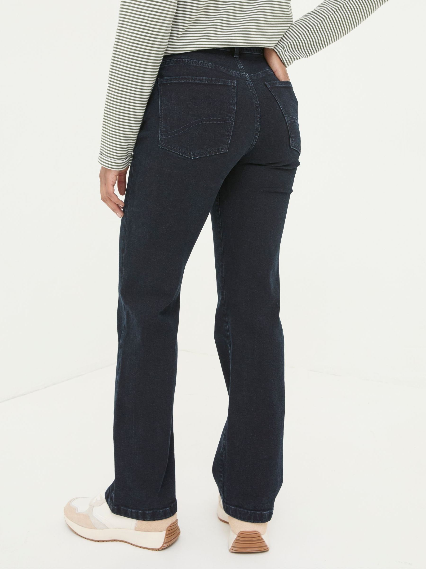 Elise Dark Blue Wide Leg Jeans - Image 2 of 6