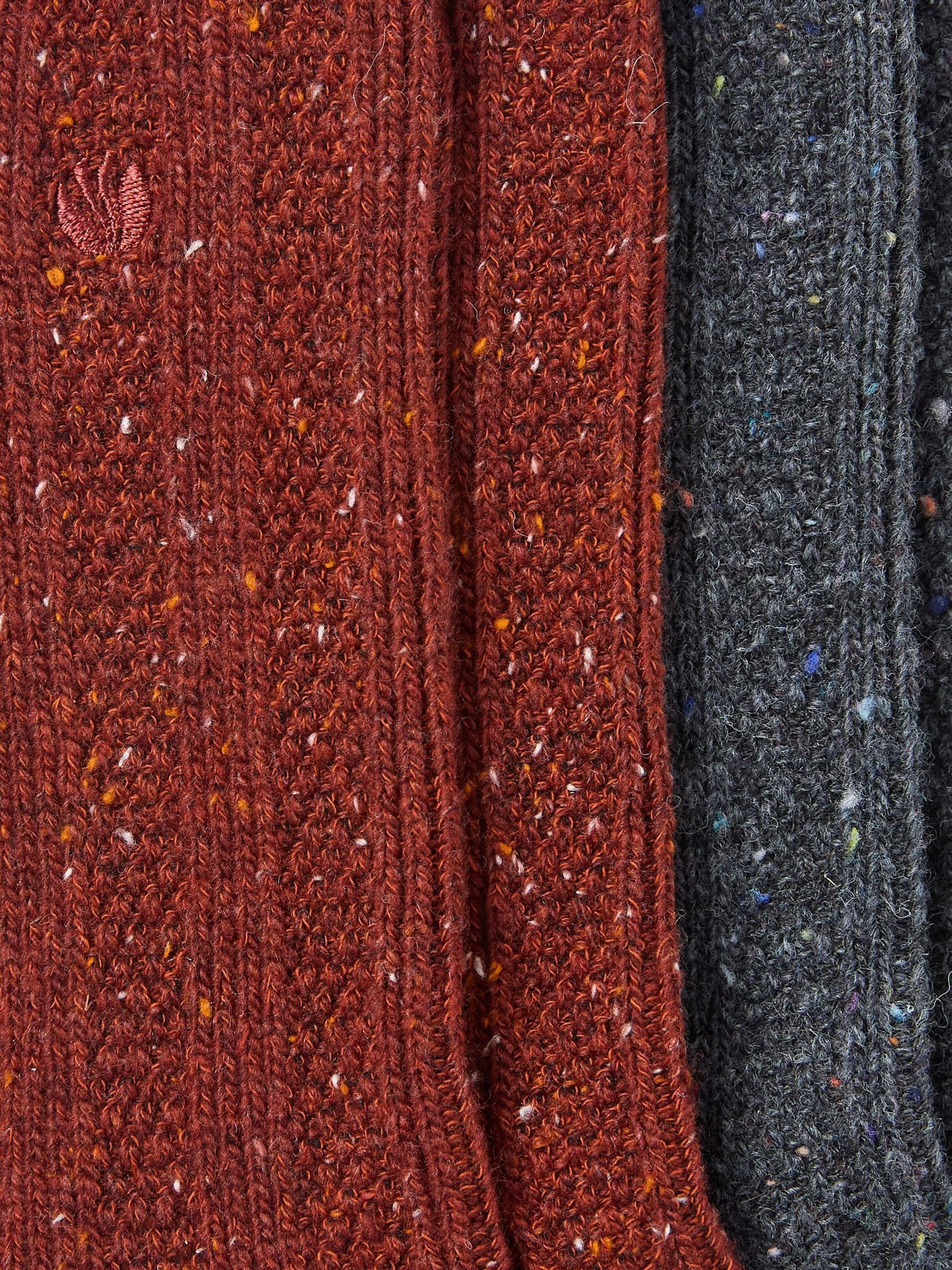 Orange Nep Boot Socks 2 Pack - Image 2 of 2 Orange Nep Boot Socks 2 Pack - Image 2 of 2