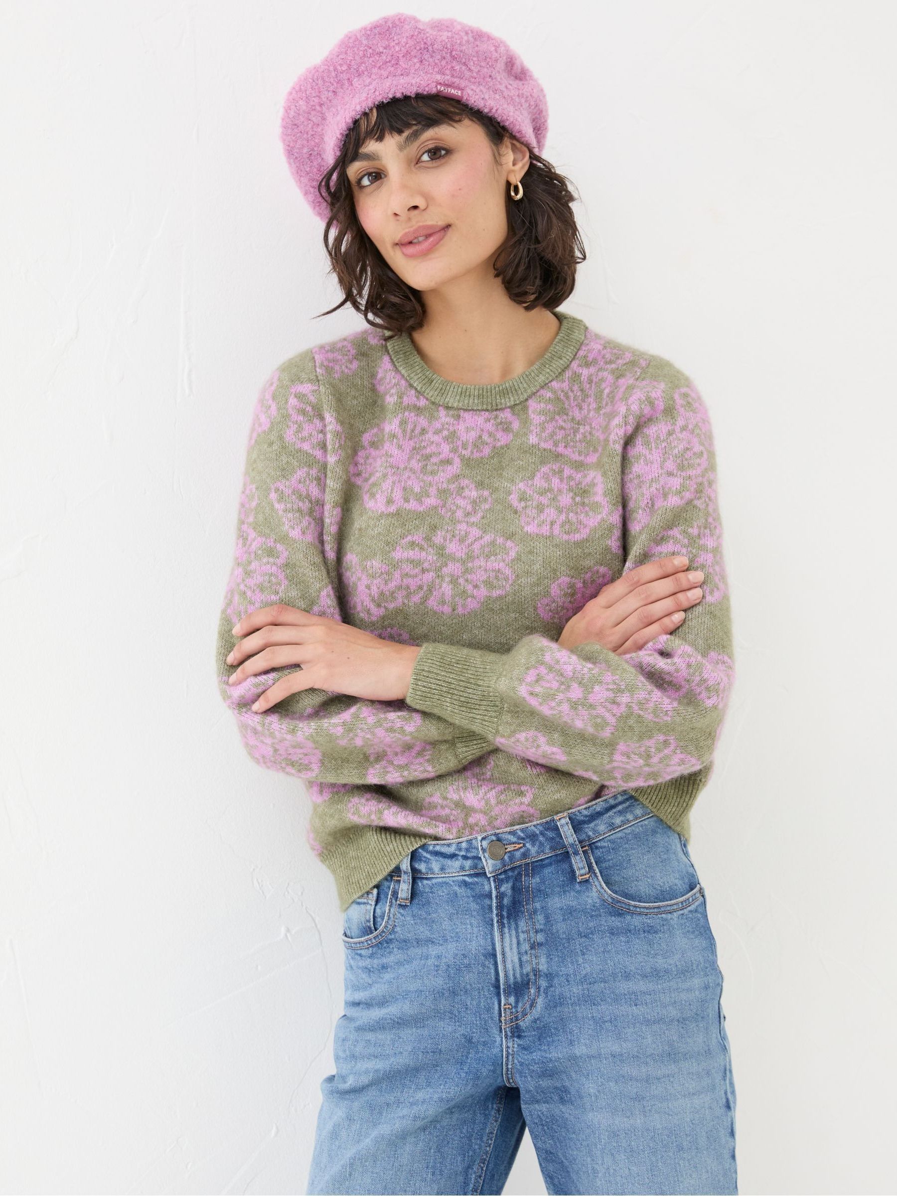 Helen Green Pattern Floral Jumper - Image 1 of 5