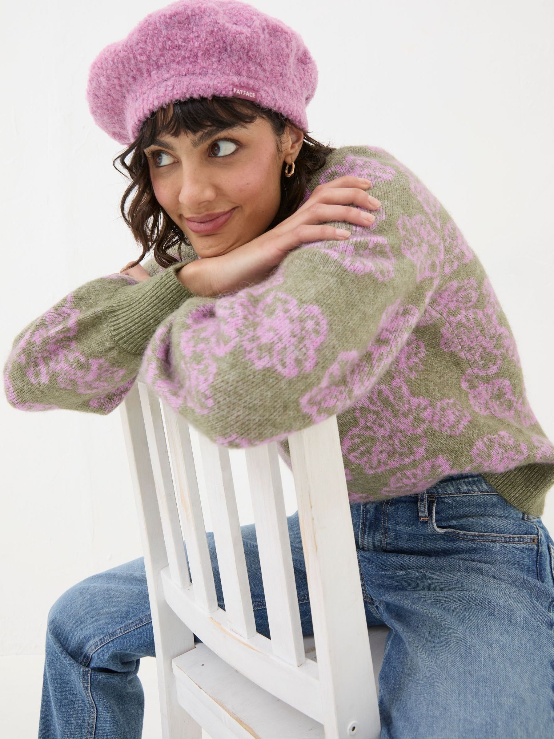 Helen Green Pattern Floral Jumper - Image 3 of 5
