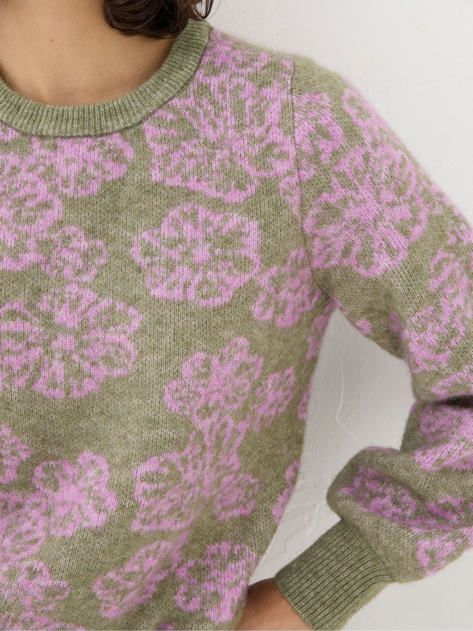 Helen Green Pattern Floral Jumper - Image 4 of 5