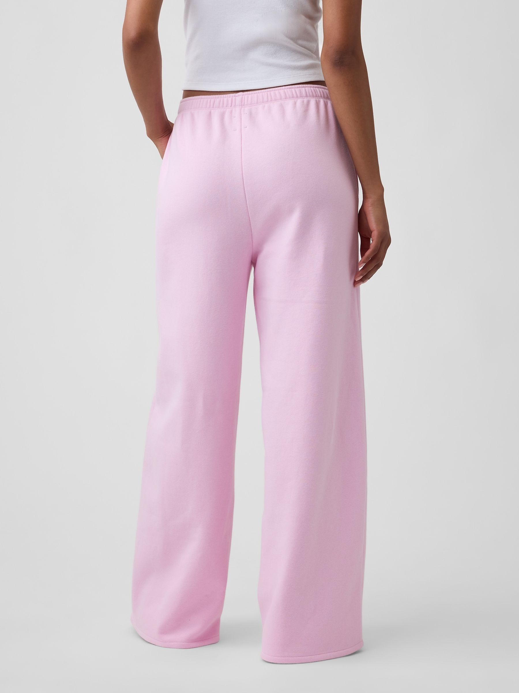 Light Pink Vintage Soft Baggy Wide-Leg Joggers - Image 2 of 6