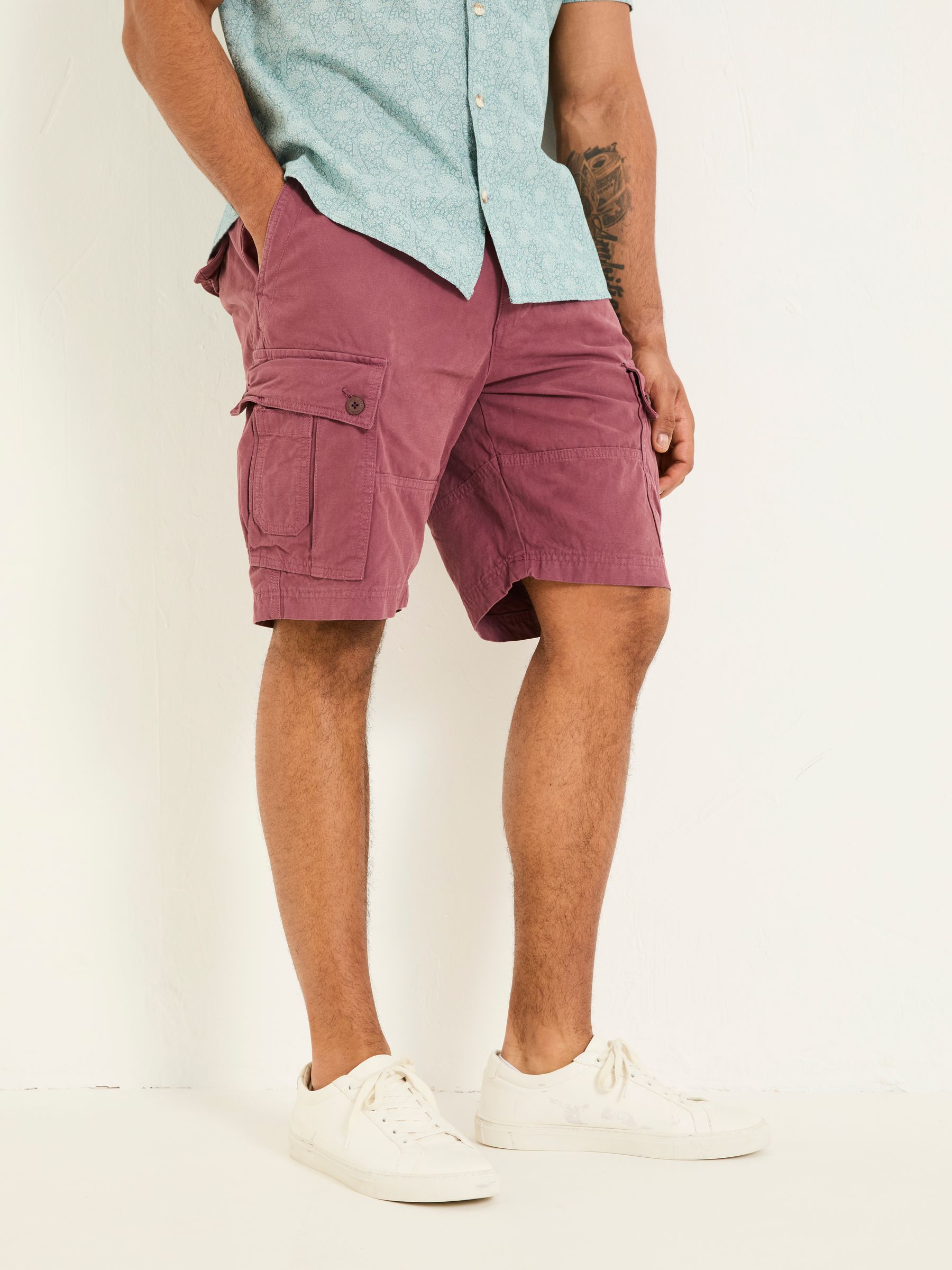 Breakyard Plum Purple Cargo Shorts - Image 2 of 8