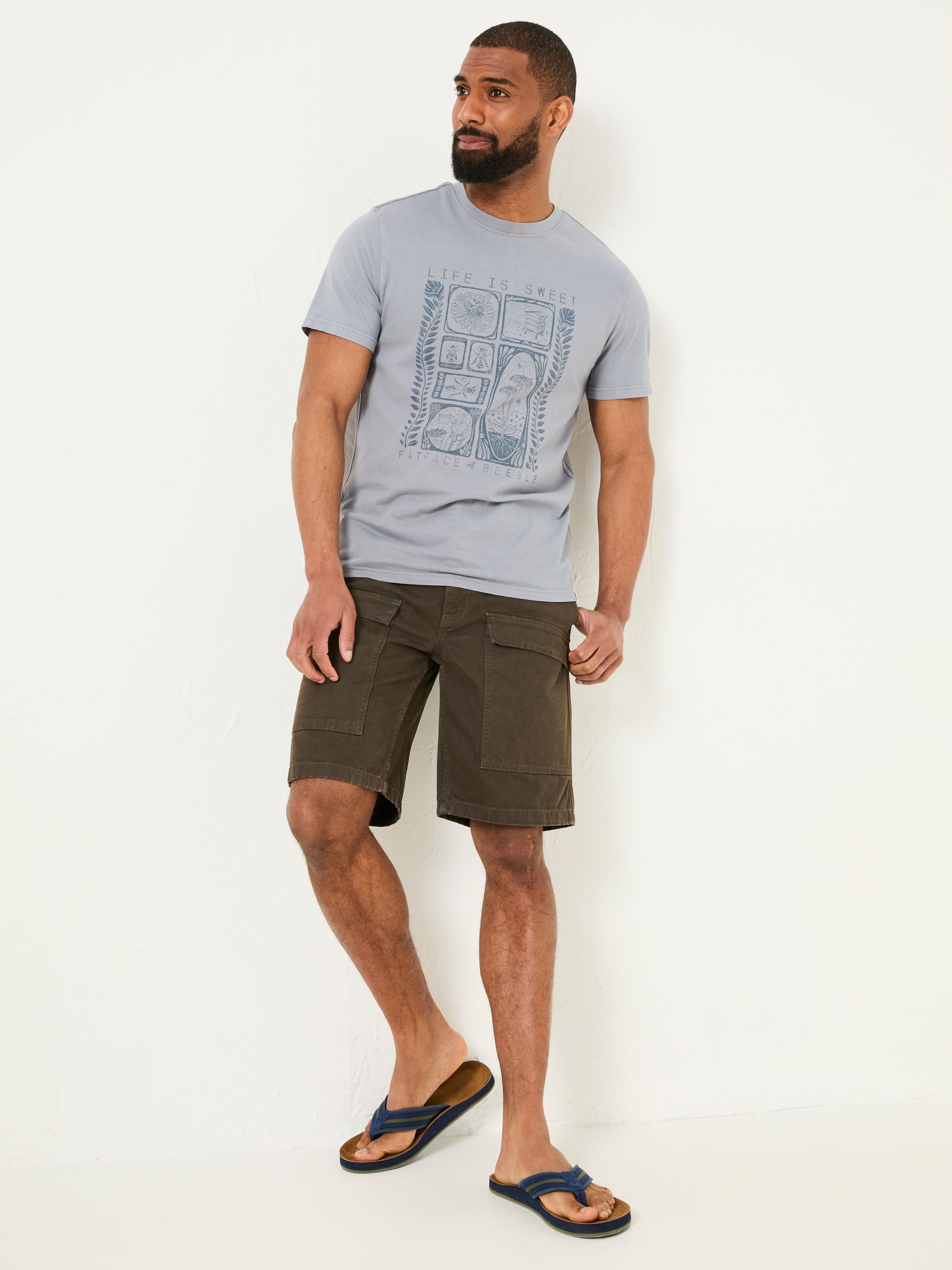 Dark Brown Beeble Utility Shorts - Image 1 of 5