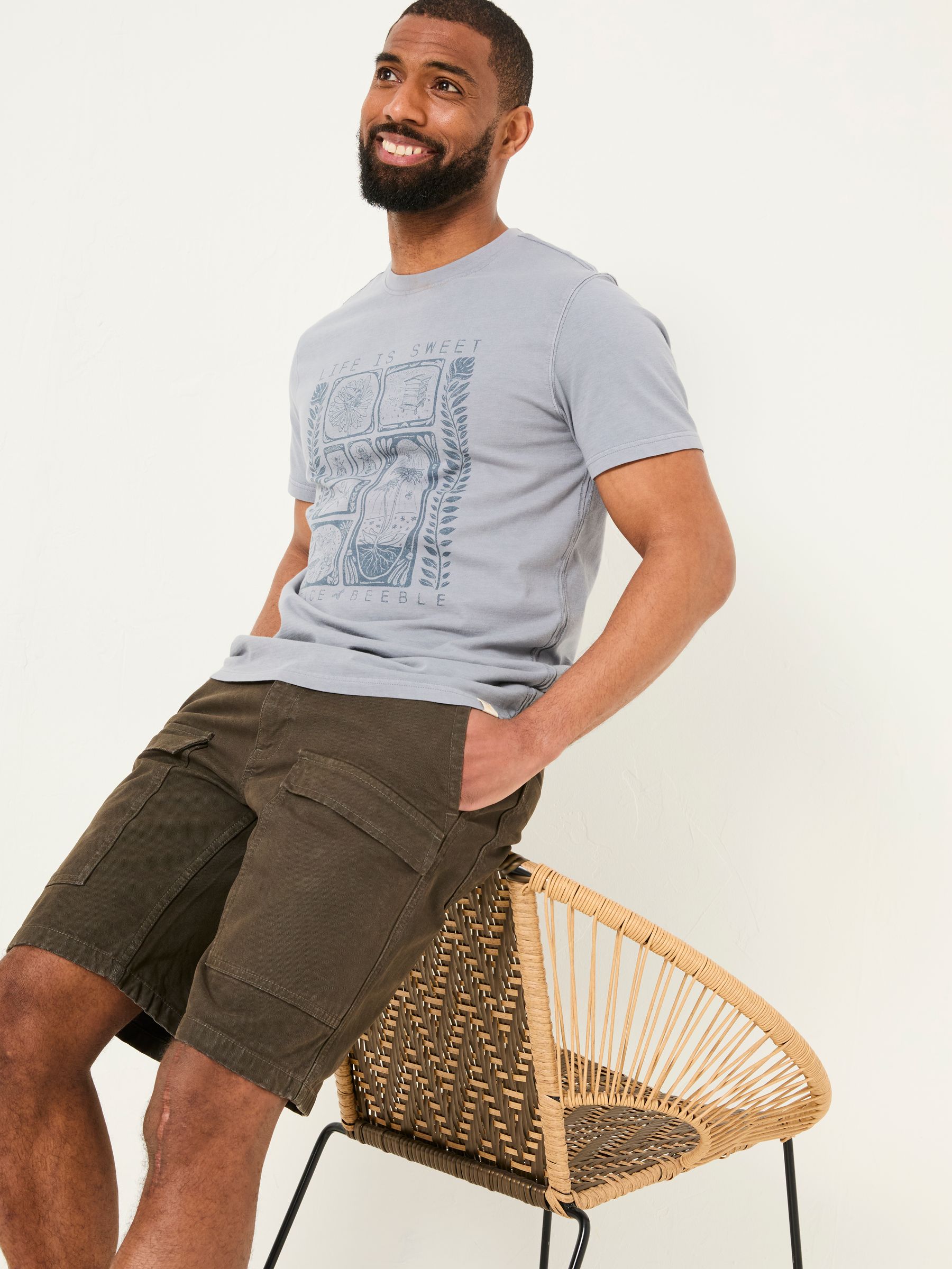 Dark Brown Beeble Utility Shorts - Image 3 of 5