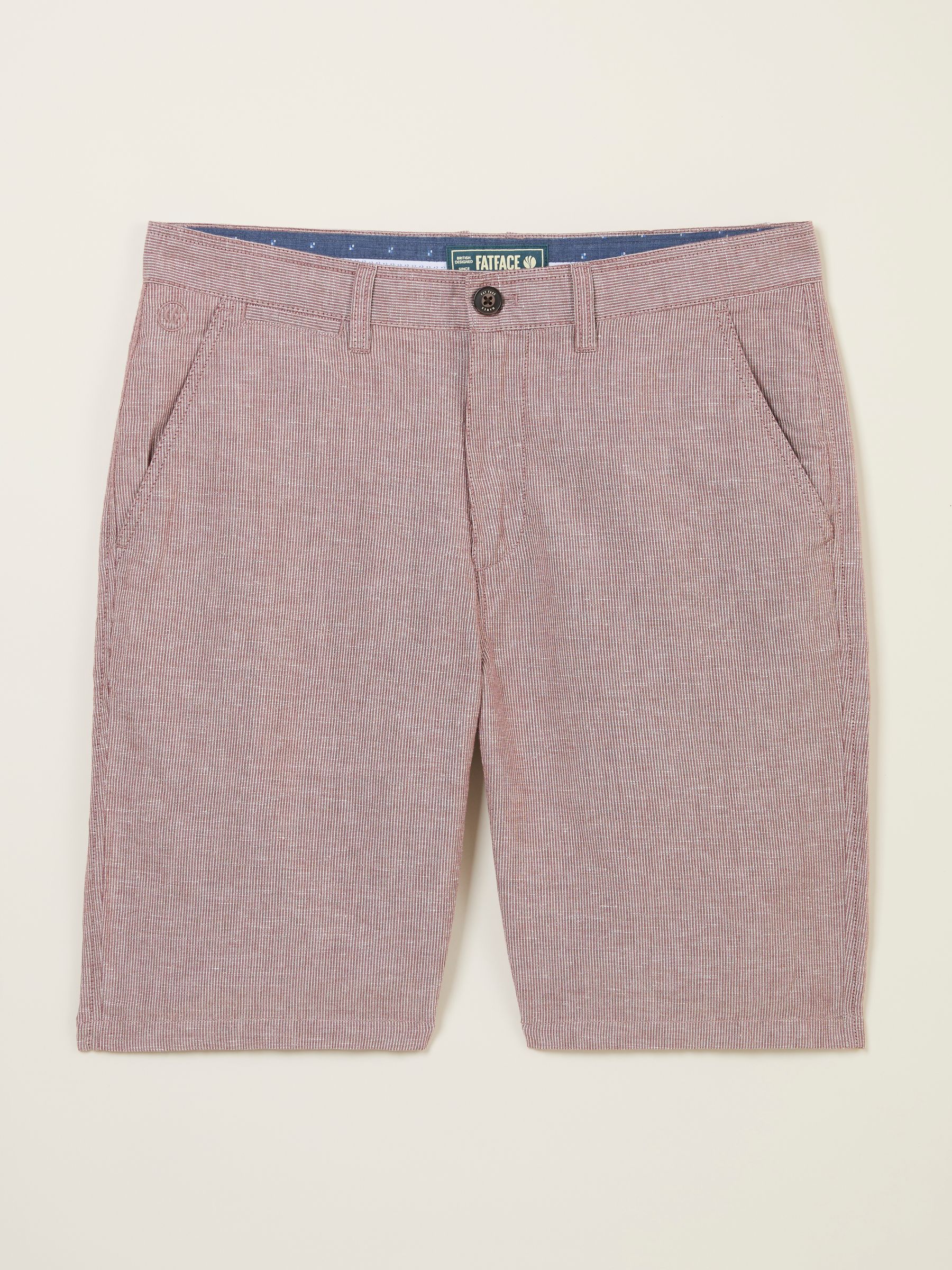 Mawes Pink Cotton Linen Chino Shorts - Image 5 of 6