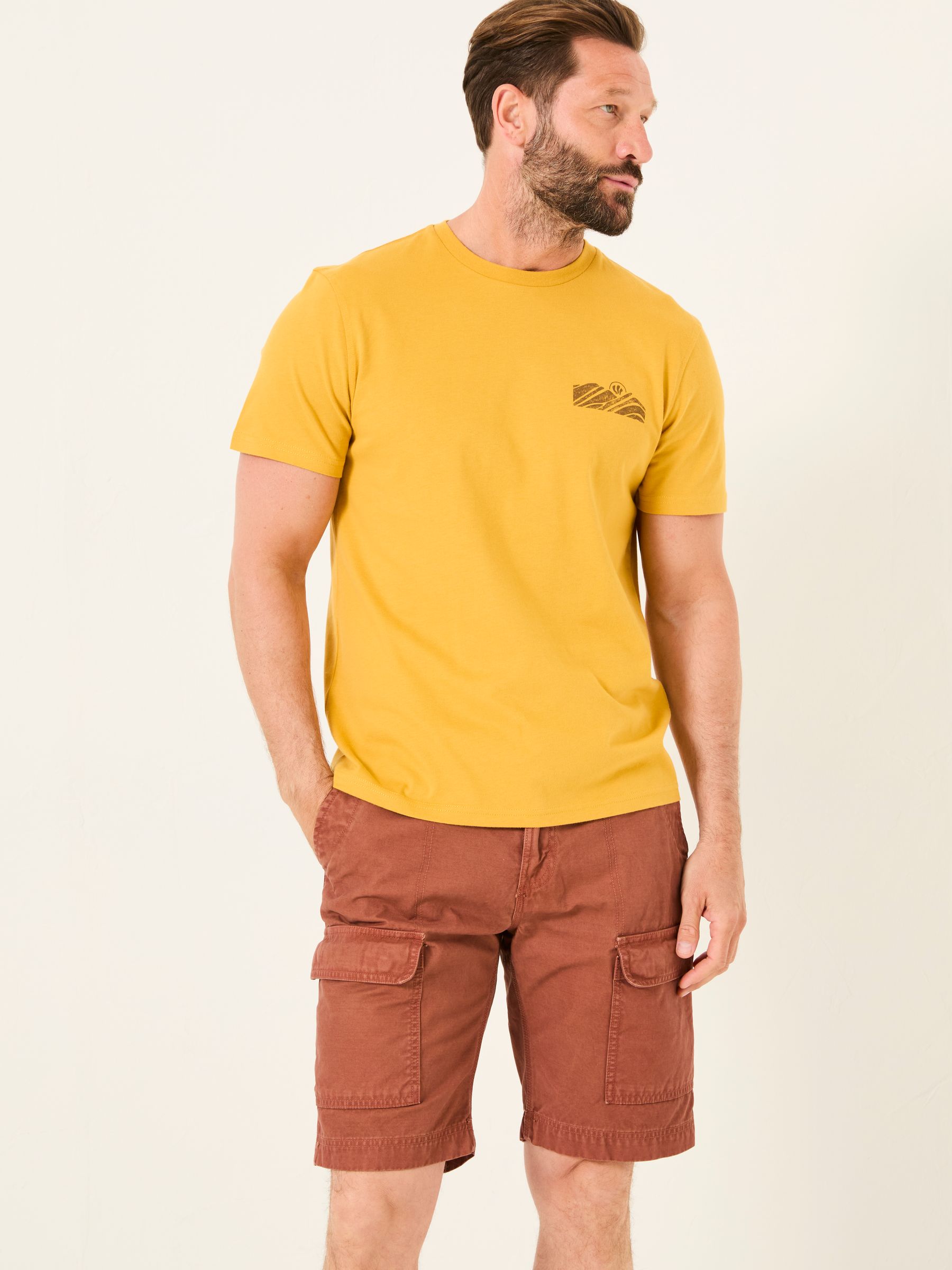 Rye Burnt Orange Garment Dye Utility Shorts - Image 1 of 6