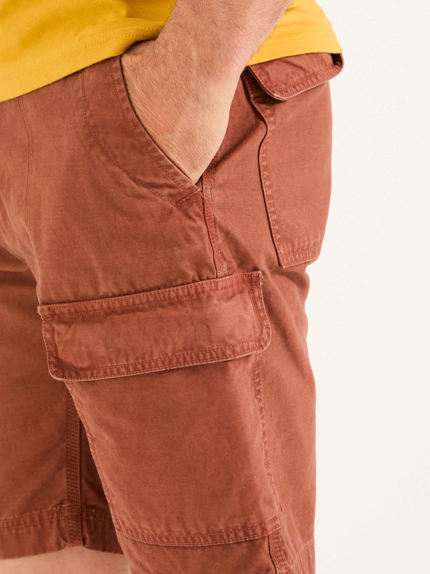 Rye Burnt Orange Garment Dye Utility Shorts - Image 3 of 6