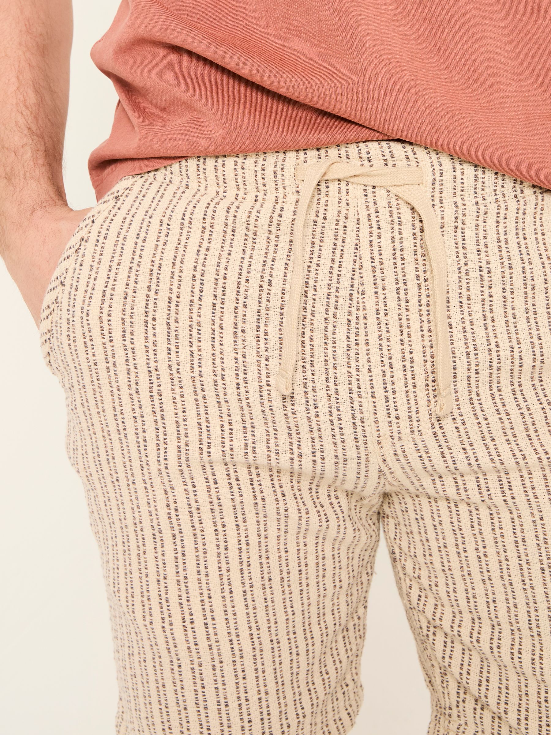 Seaton Natural Stripe Pull On Shorts - Image 5 of 7