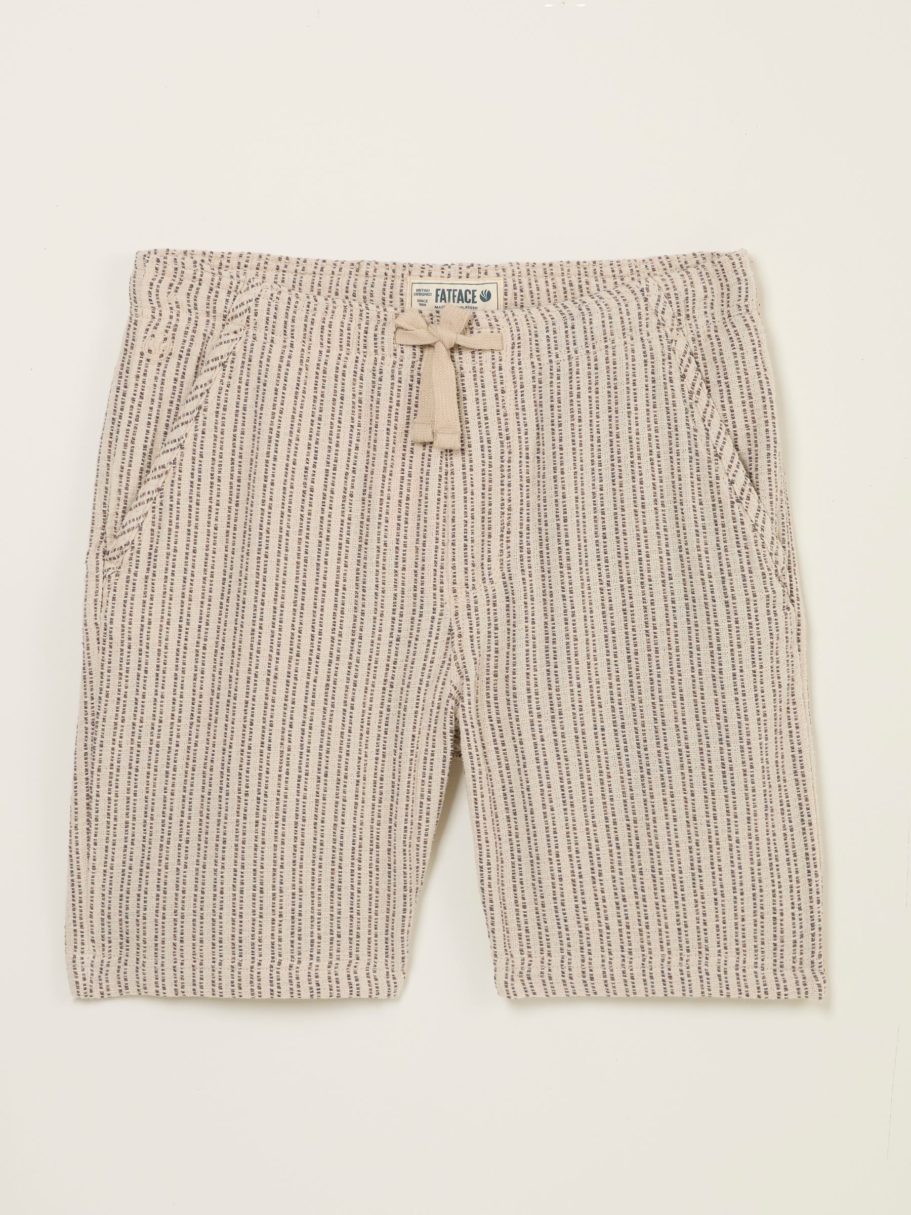 Seaton Natural Stripe Pull On Shorts - Image 6 of 7