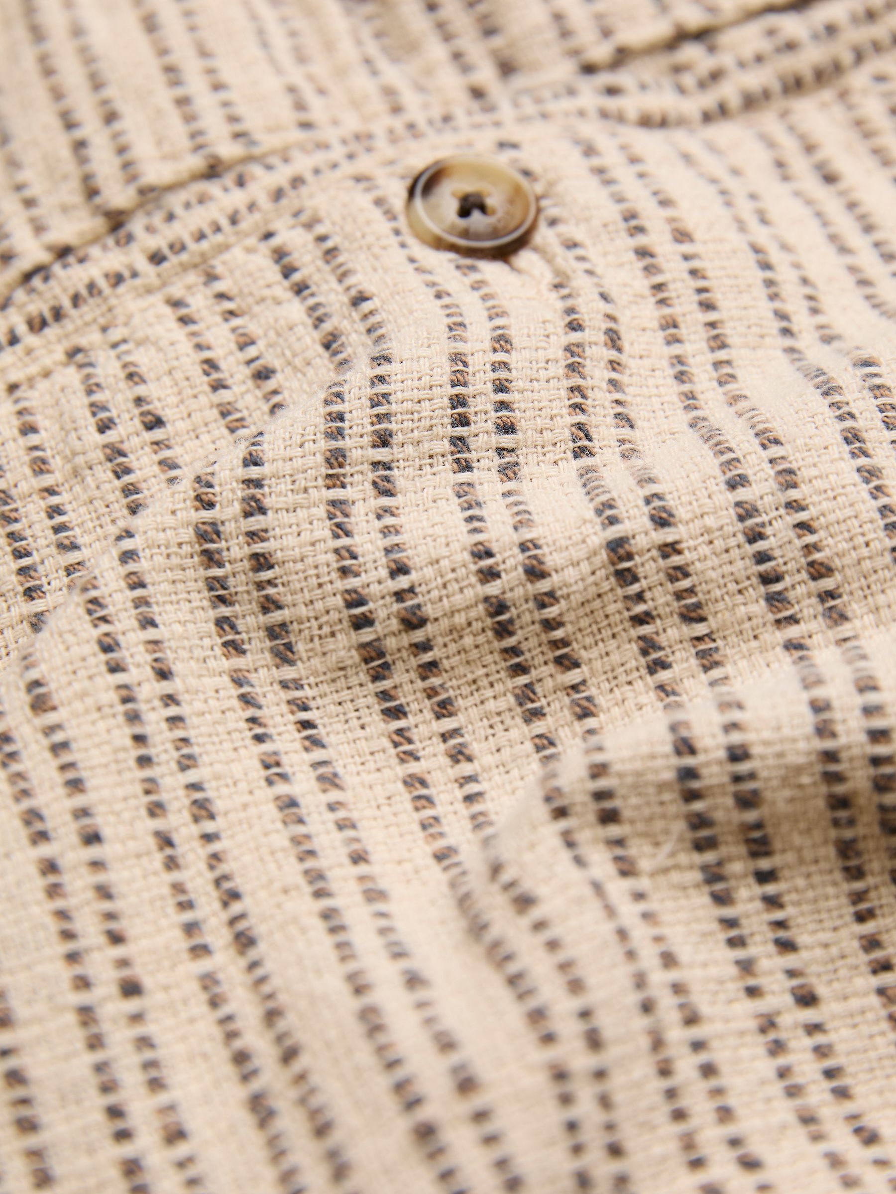 Seaton Natural Stripe Pull On Shorts - Image 7 of 7