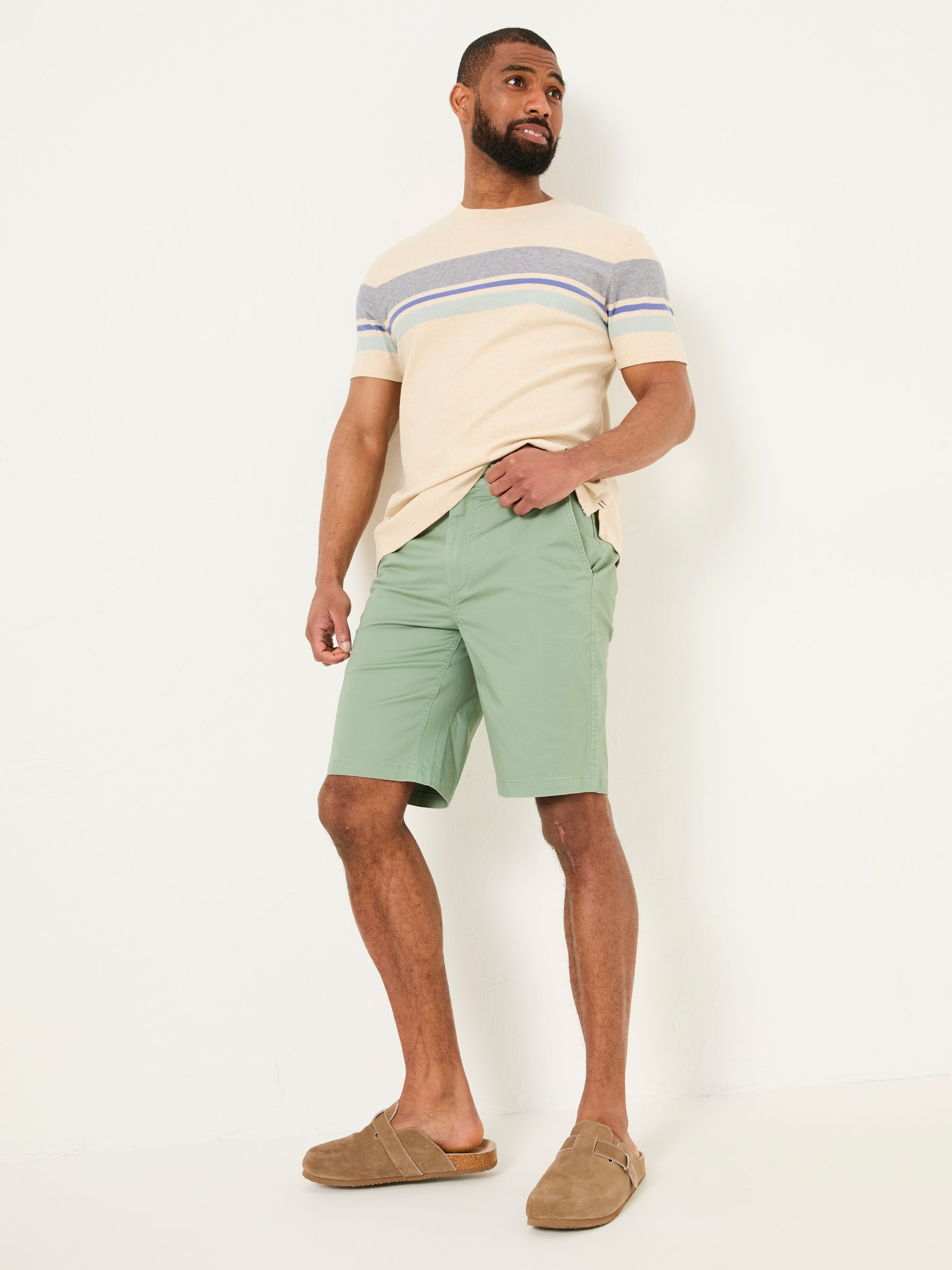 Mawes Green Chino Shorts - Image 4 of 6