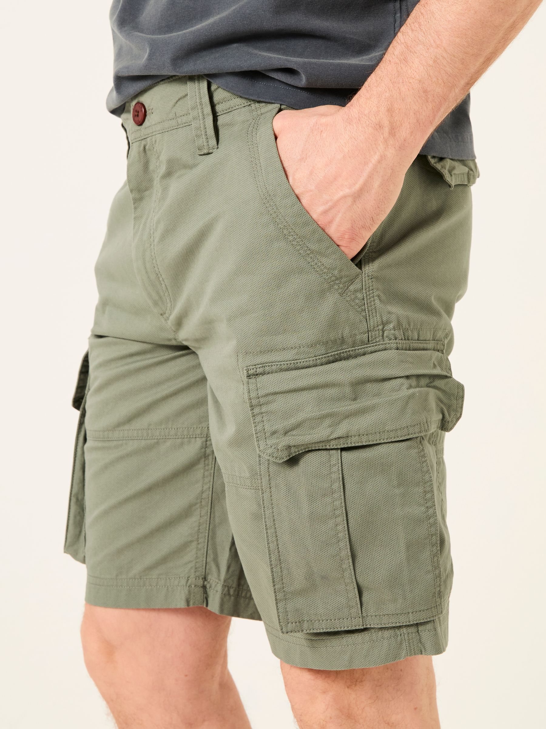 Bude Green Cargo Shorts - Image 5 of 8