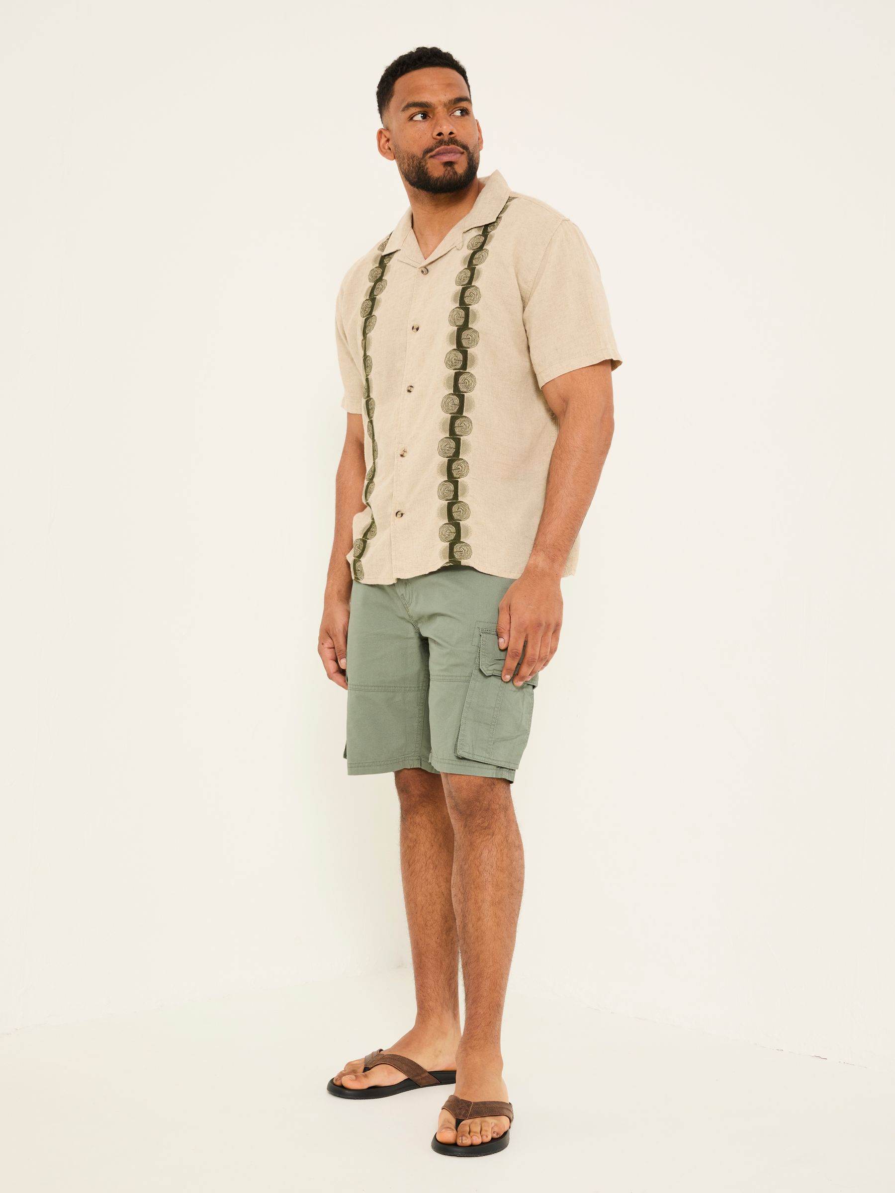 Bude Green Cargo Shorts - Image 6 of 8