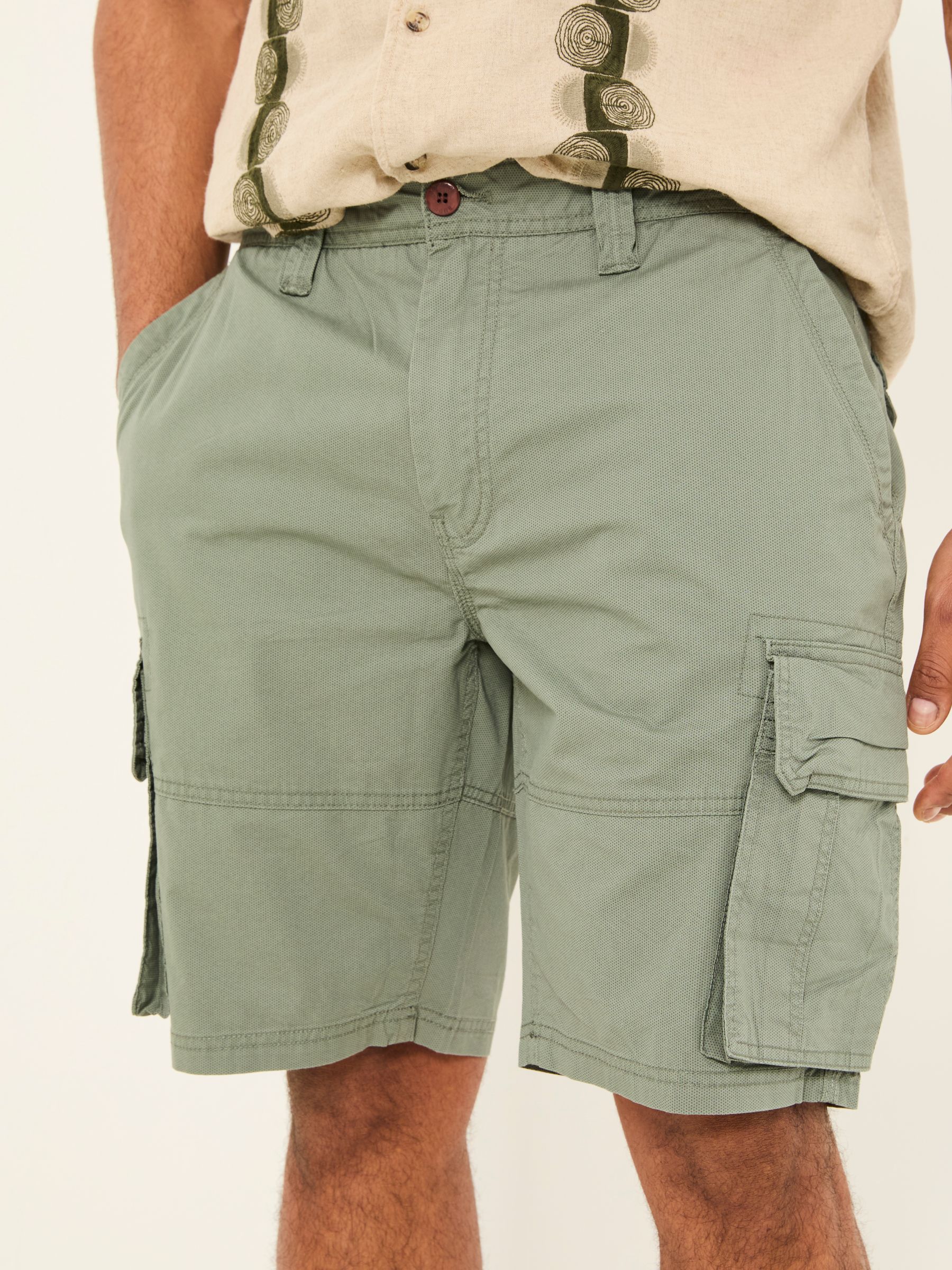 Bude Green Cargo Shorts - Image 7 of 8