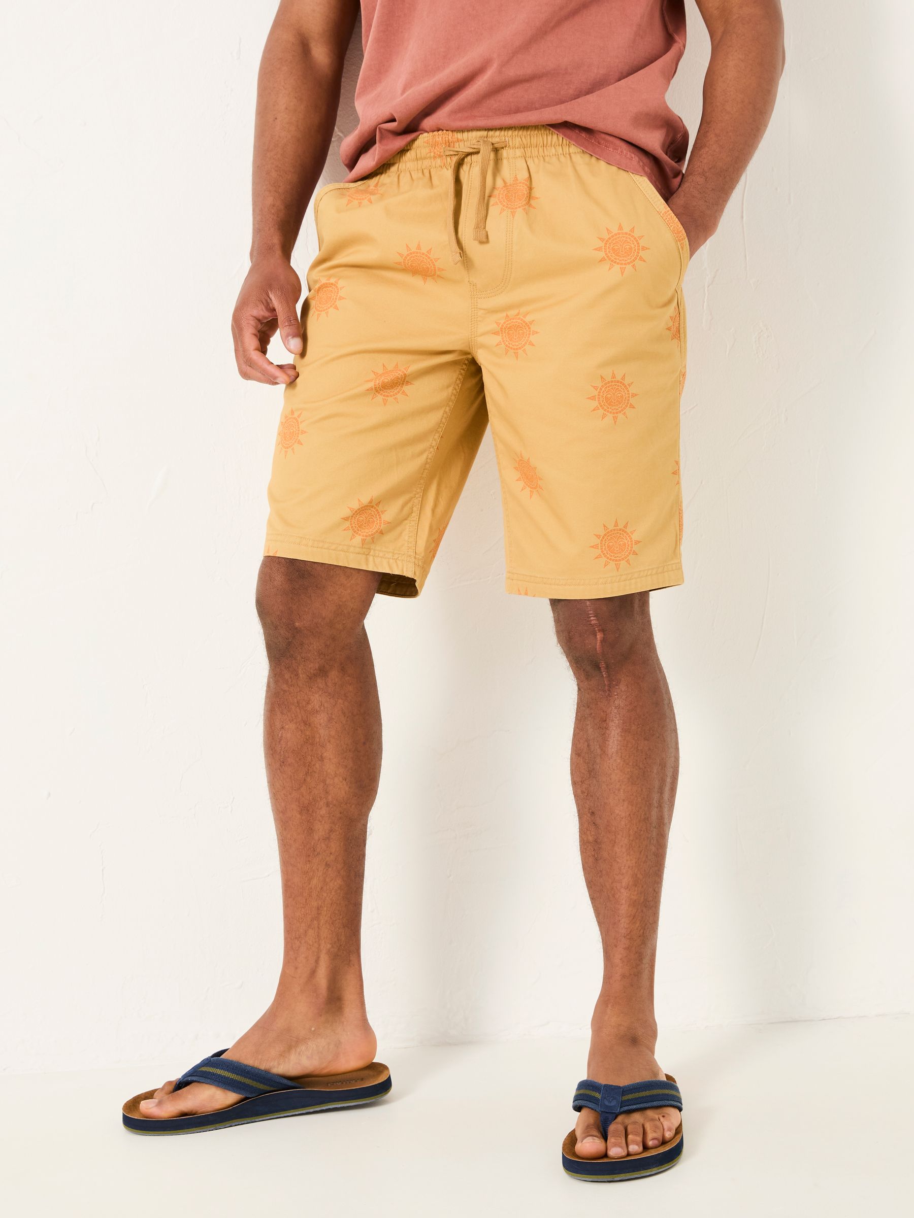 Seaton Yellow Pull On Shorts - Image 1 of 6