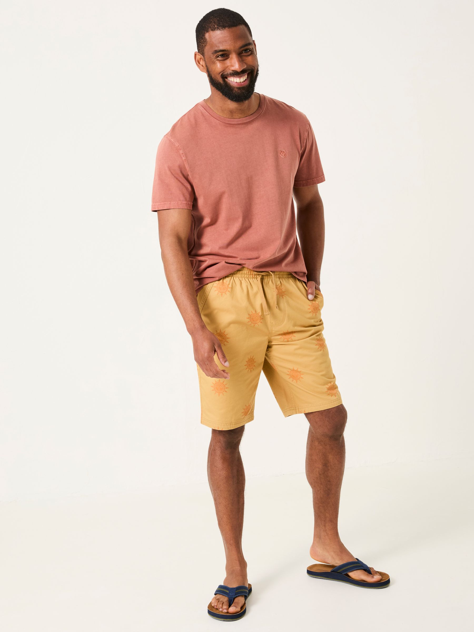Seaton Yellow Pull On Shorts - Image 3 of 6