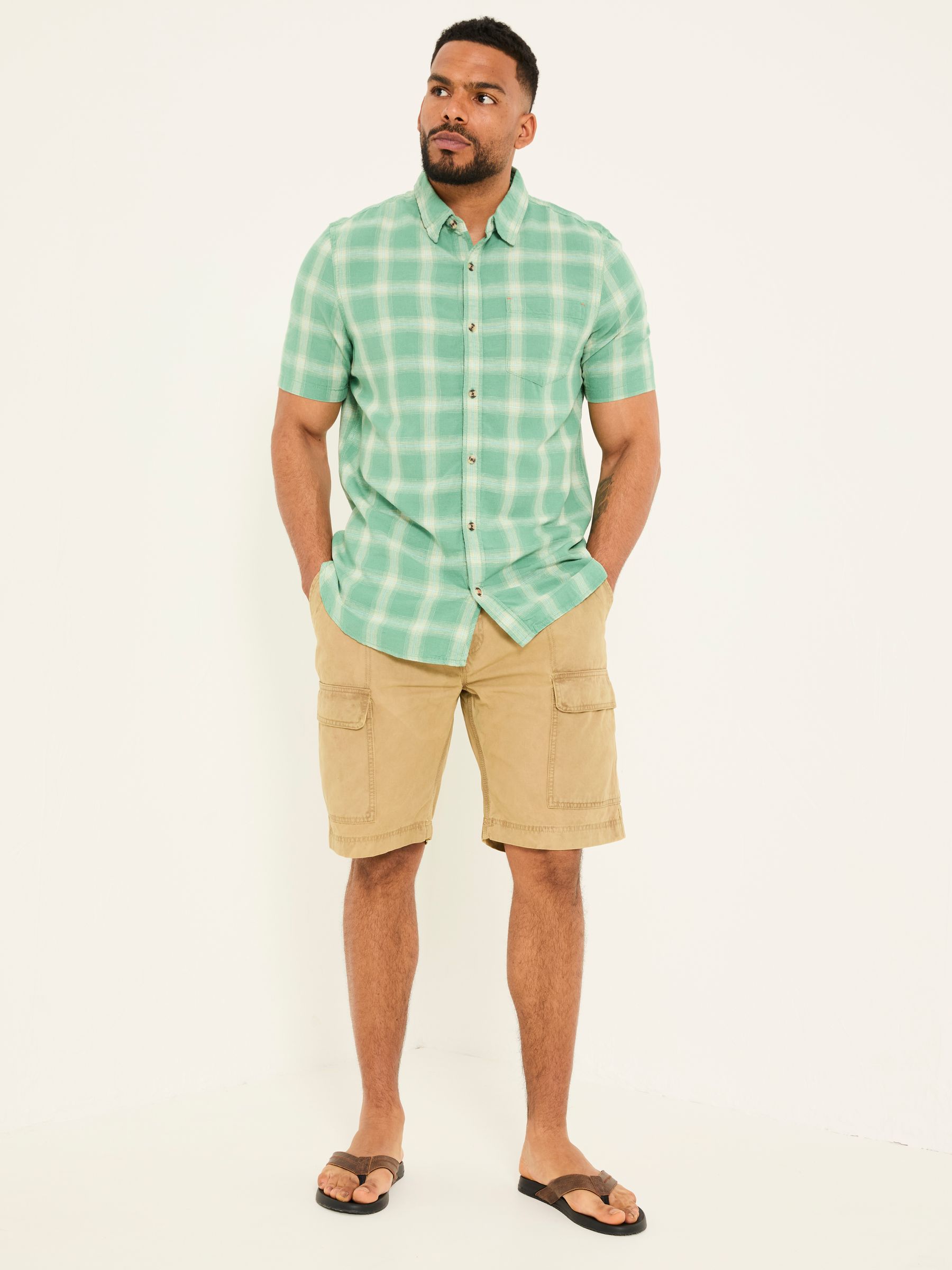 Rye Stone Garment Dye Utility Shorts - Image 5 of 7