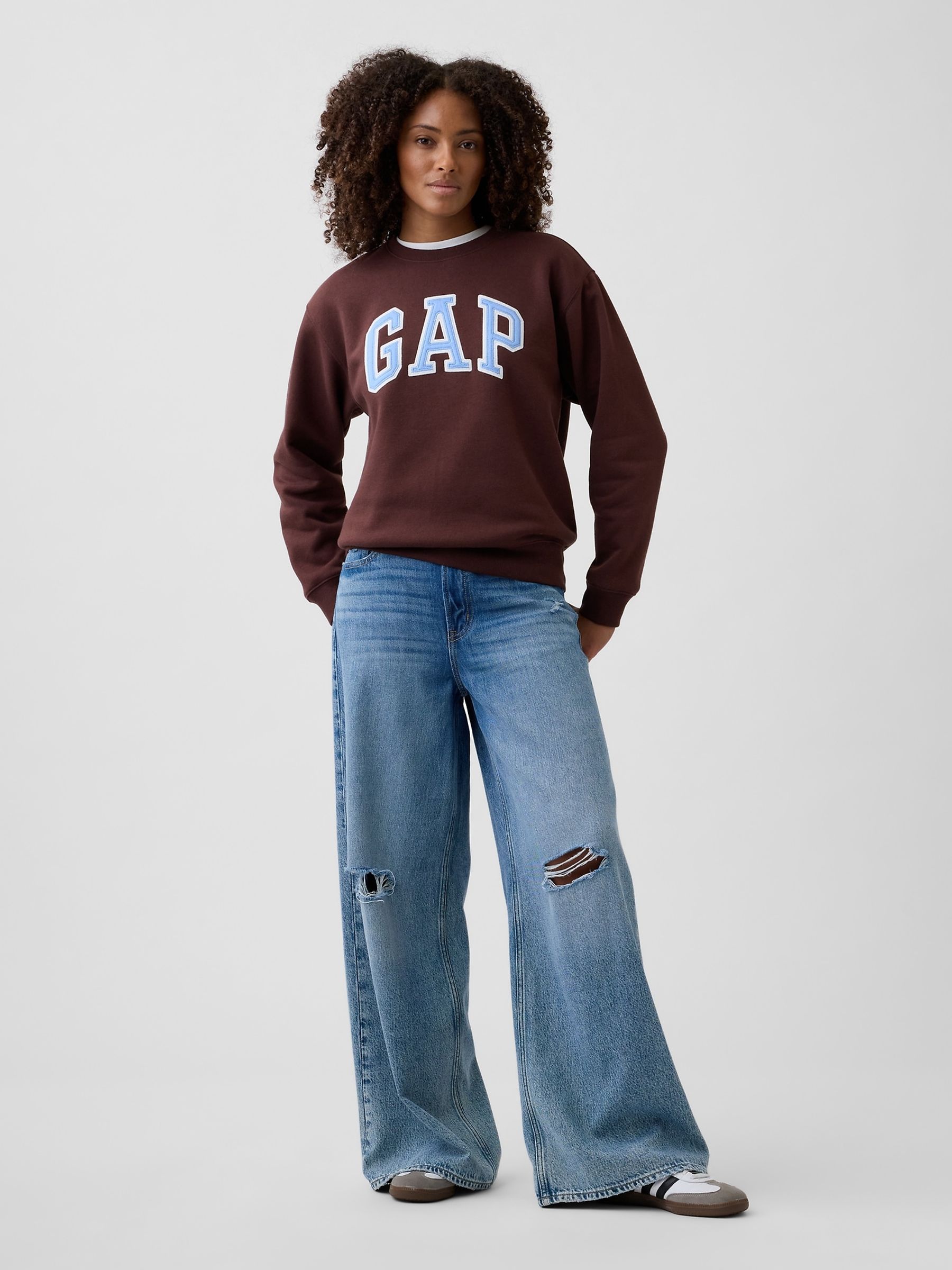 Brown/Blue Logo Sweatshirt - Image 3 of 5