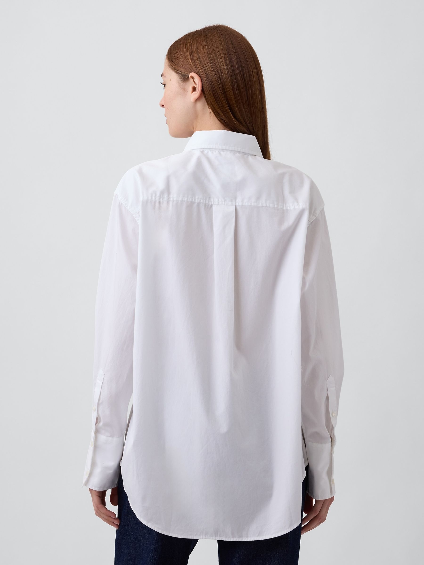 White Poplin Big Shirt - Image 2 of 4