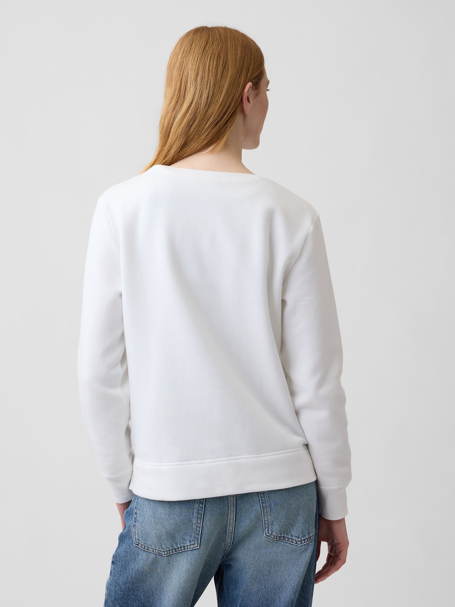 White Brannan Bear Relaxed Logo Sweatshirt - Image 2 of 5