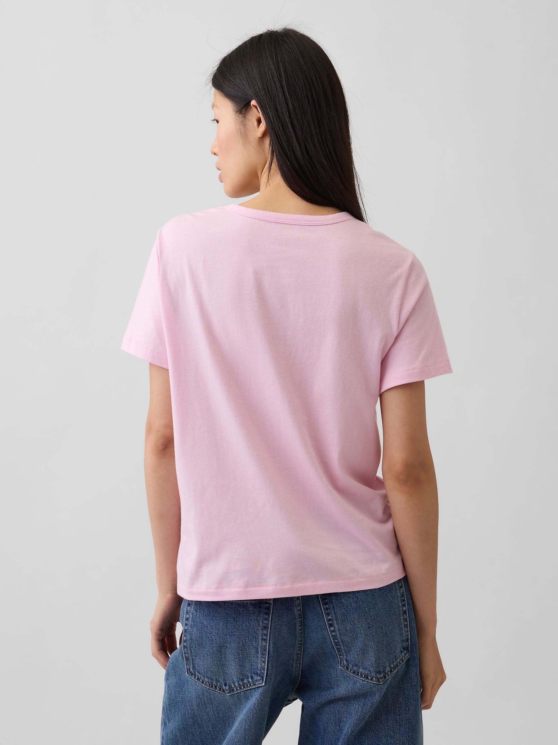 Light Pink Vintage Soft Short Sleeve T-Shirt - Image 2 of 3 Light Pink Vintage Soft Short Sleeve T-Shirt - Image 2 of 3