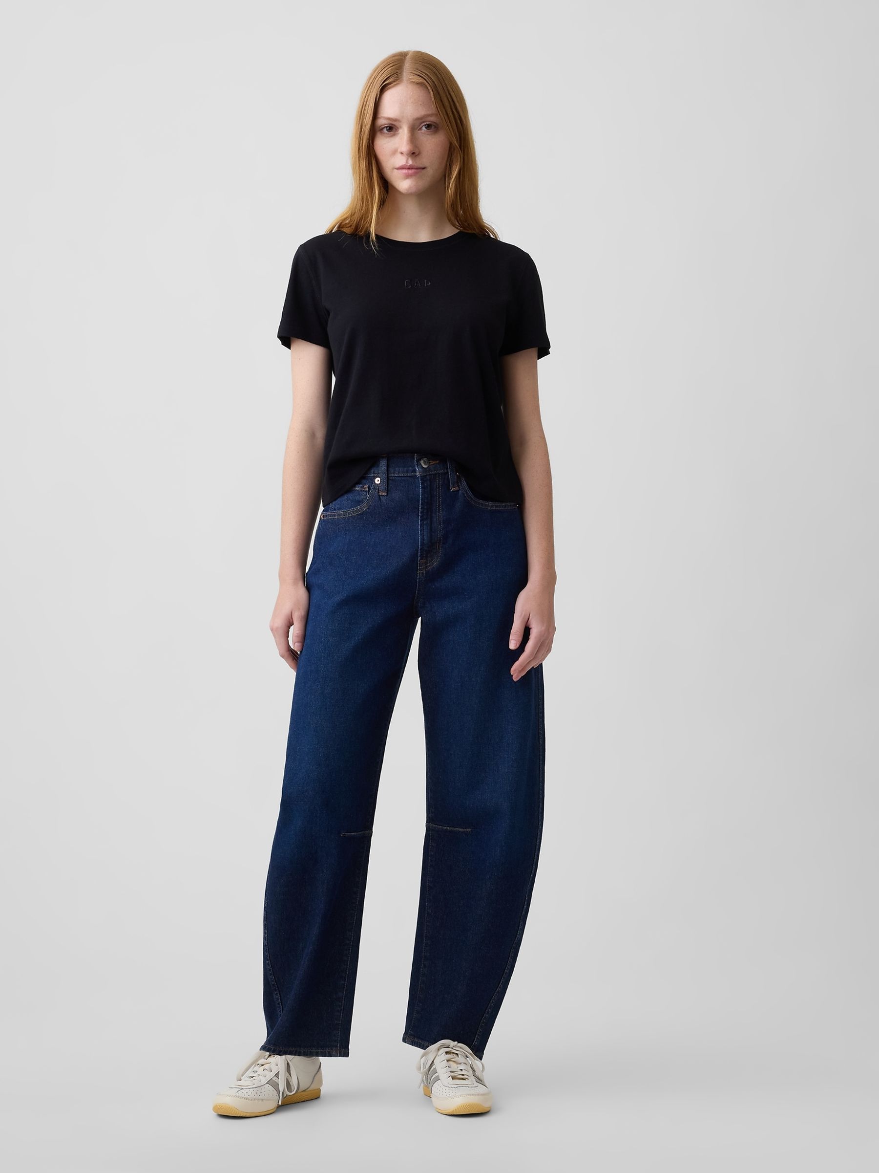Black Authentic Shrunken Logo T-Shirt - Image 3 of 4