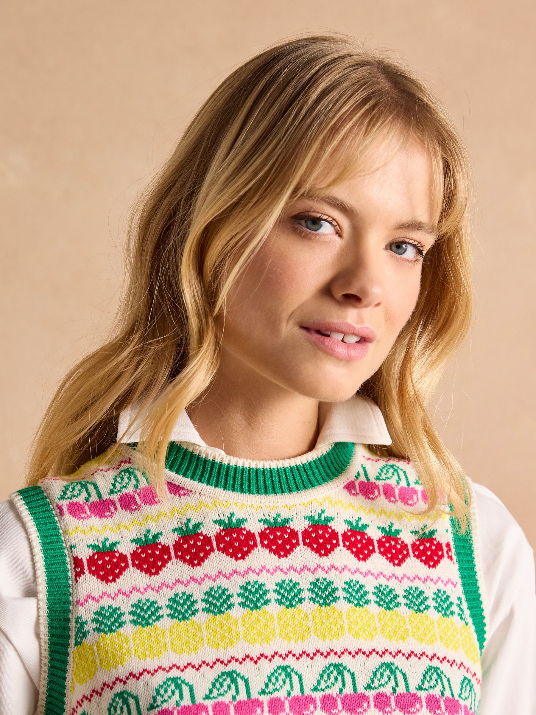 Fruity Multi Knitted Cotton Vest - Image 5 of 8