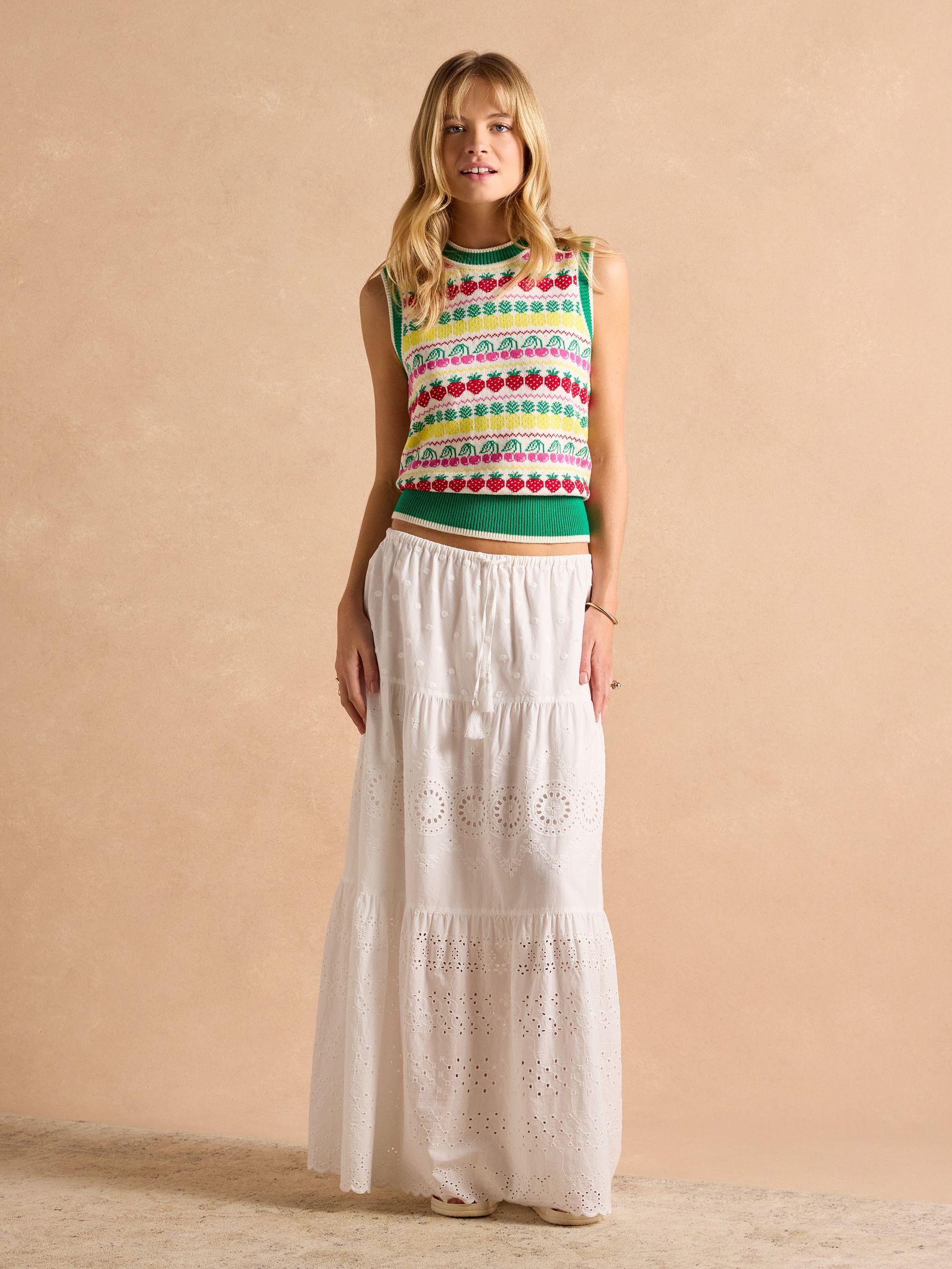 Fruity Multi Knitted Cotton Vest - Image 6 of 8