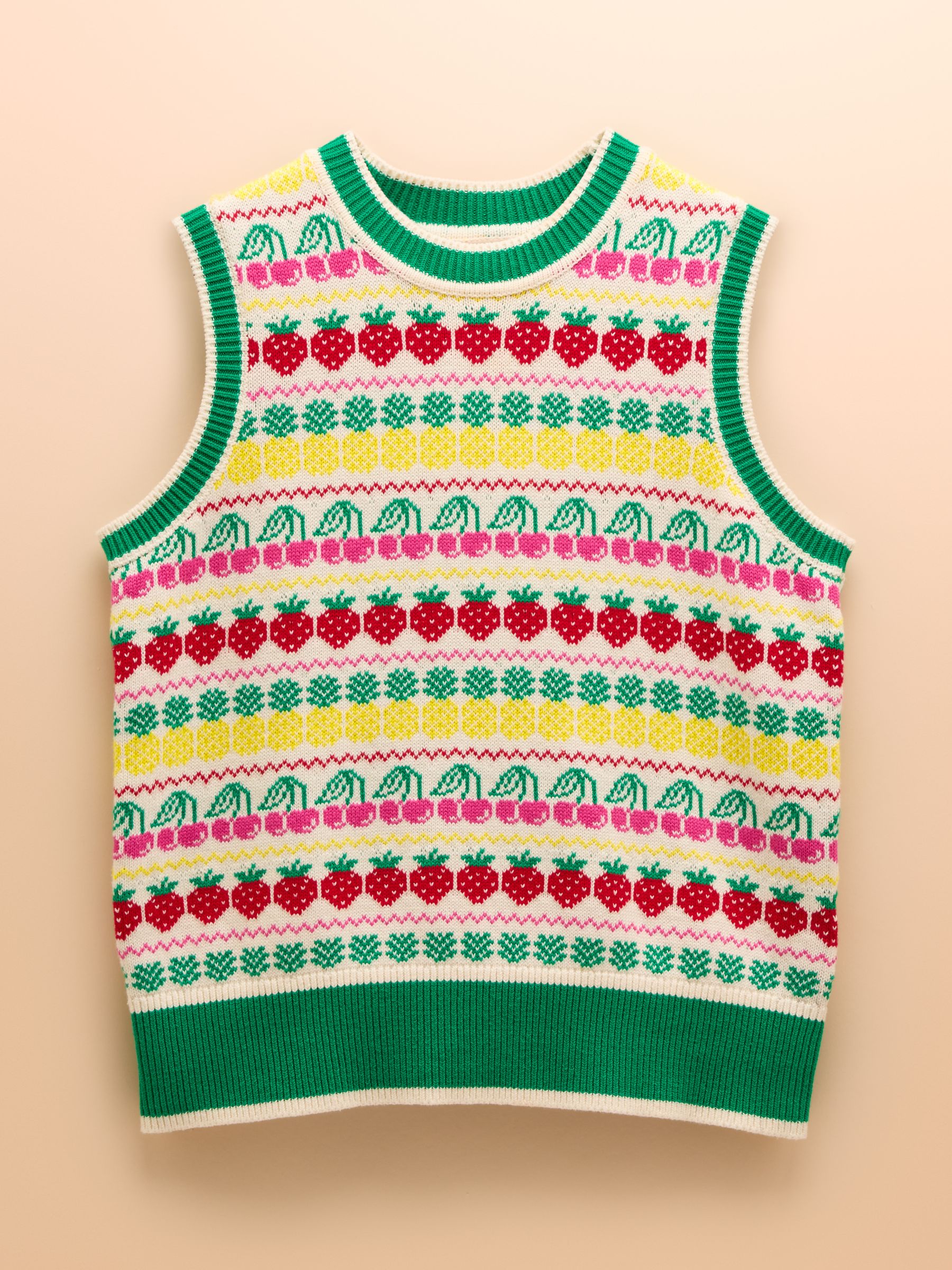 Fruity Multi Knitted Cotton Vest - Image 8 of 8
