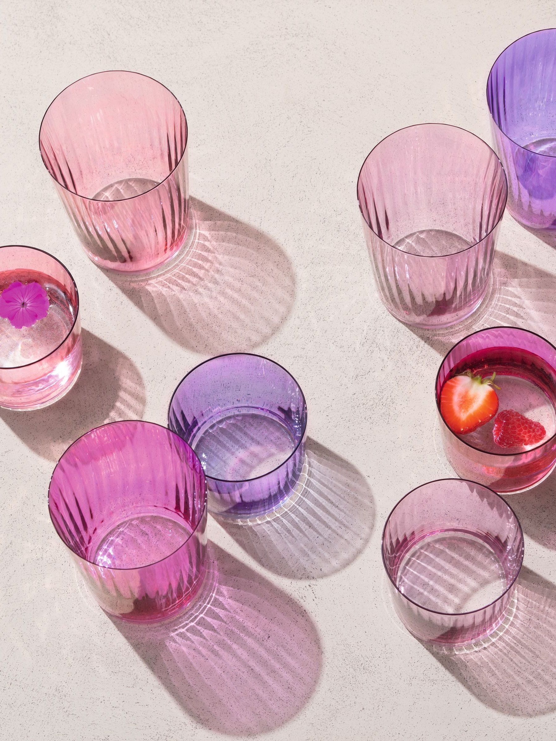 LSA International Set of 4 Garnet Gems Tumblers 560ml Assorted - Image 1 of 5