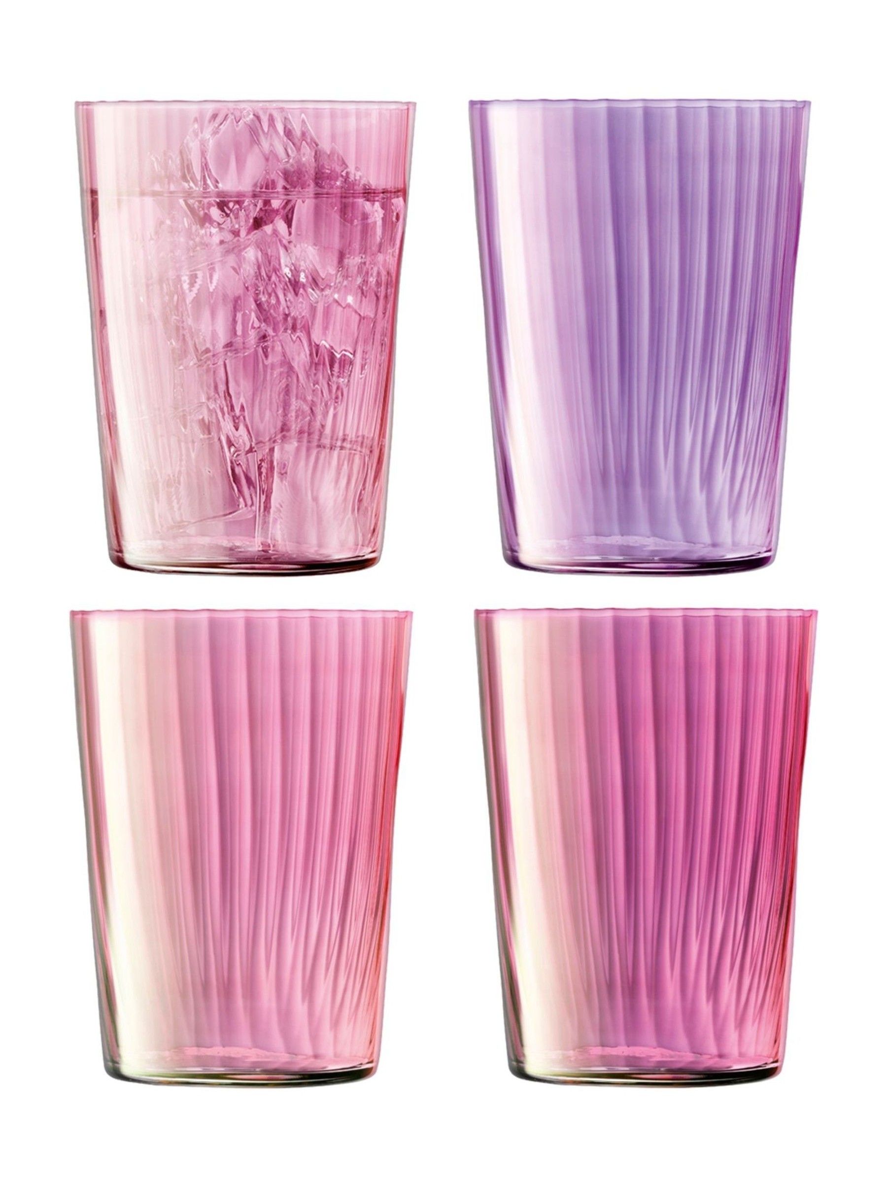 LSA International Set of 4 Garnet Gems Tumblers 560ml Assorted - Image 2 of 5