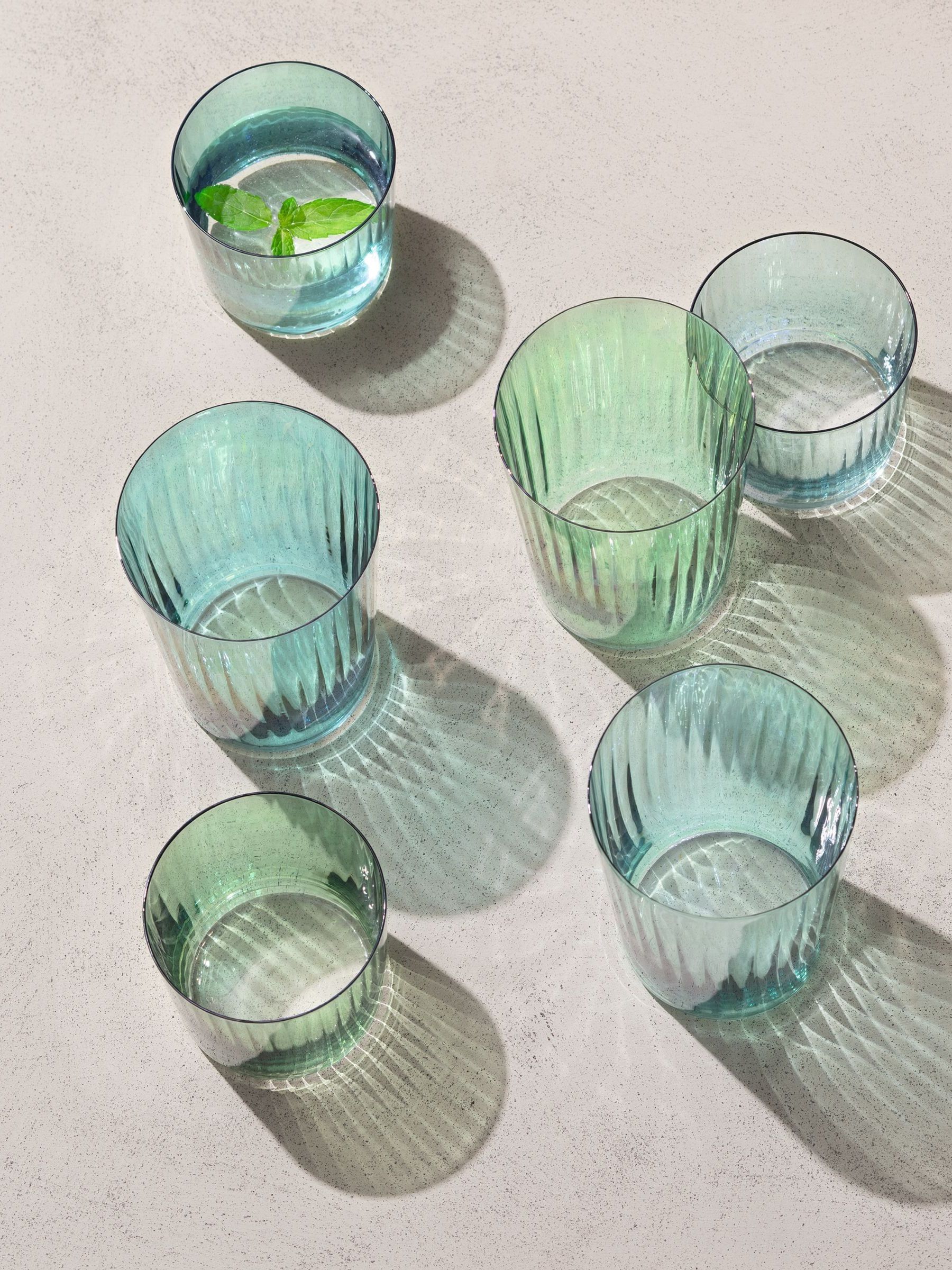 LSA International Set of 4 Jade Gems Tumblers 560ml Assorted - Image 2 of 4