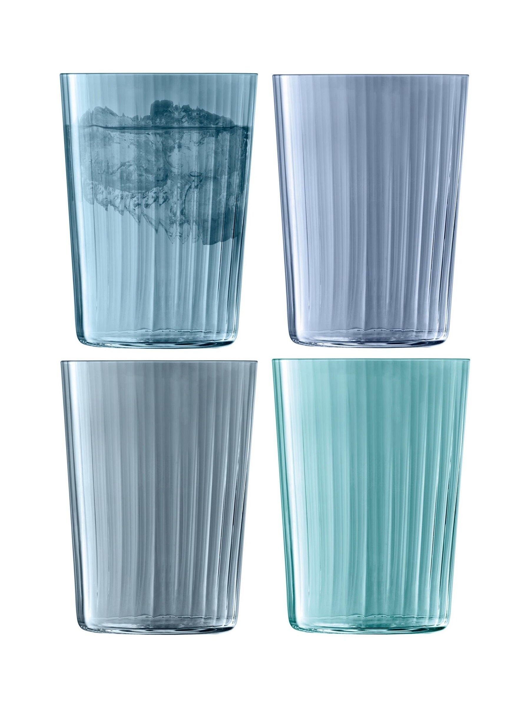 LSA International Set of 4 Sapphire Gems Tumblers 560ml Assorted - Image 2 of 4 LSA International Set of 4 Sapphire Gems Tumblers 560ml Assorted - Image 2 of 4