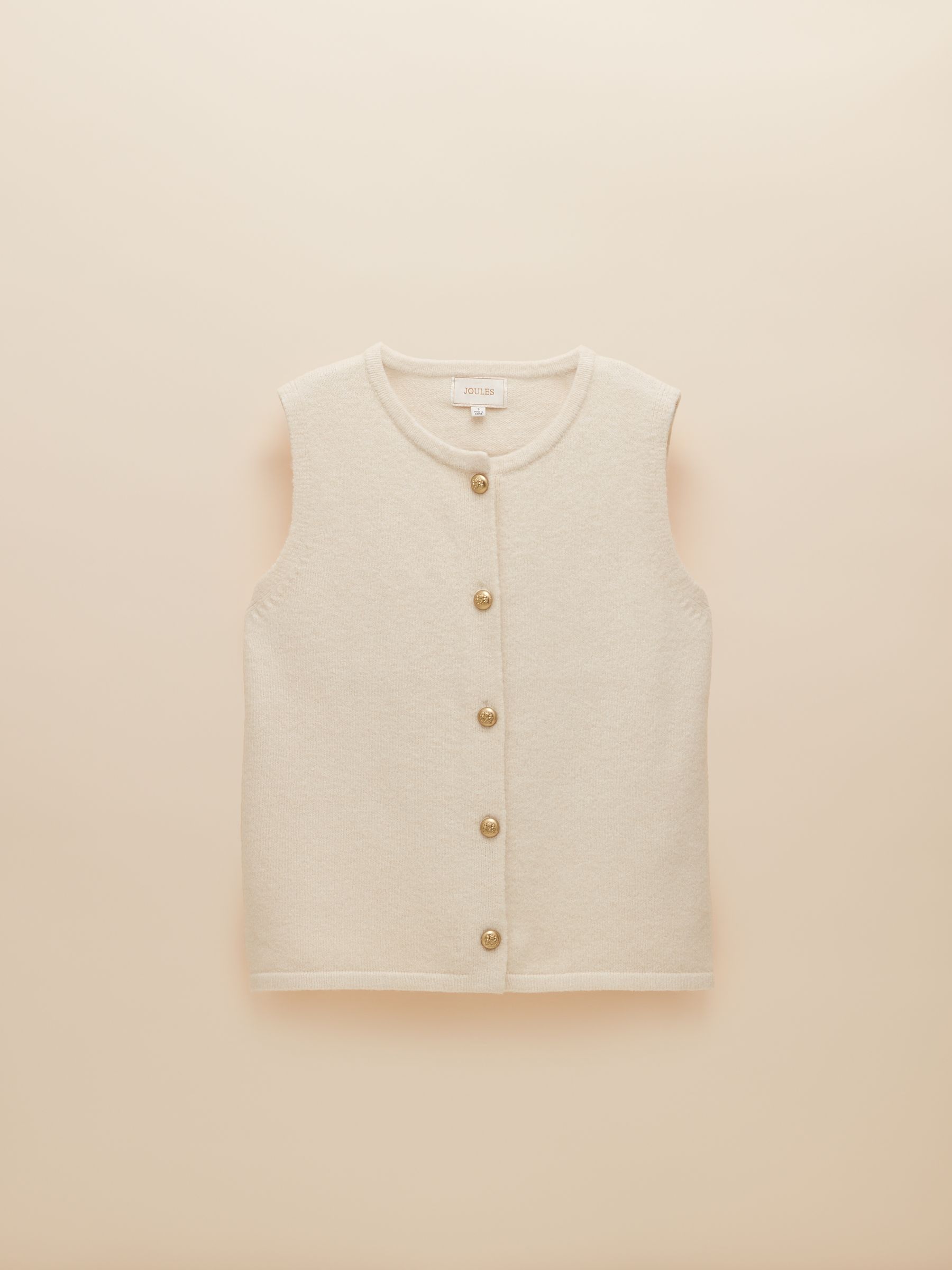 Holly Cream Button Through Knitted Vest - Image 7 of 7