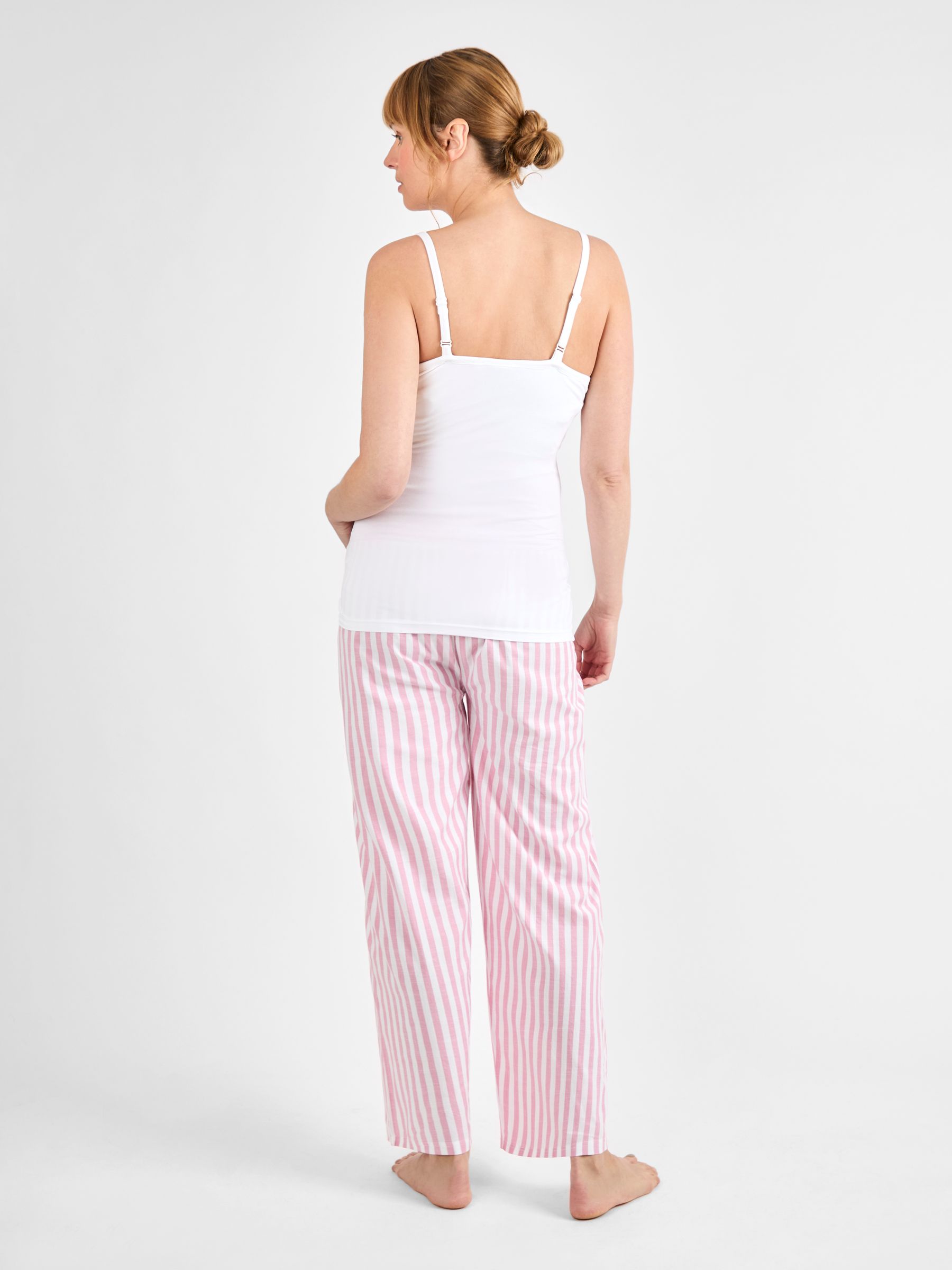 Pink Maternity Stripe & Nursing Vest Pyjamas Set - Image 2 of 5