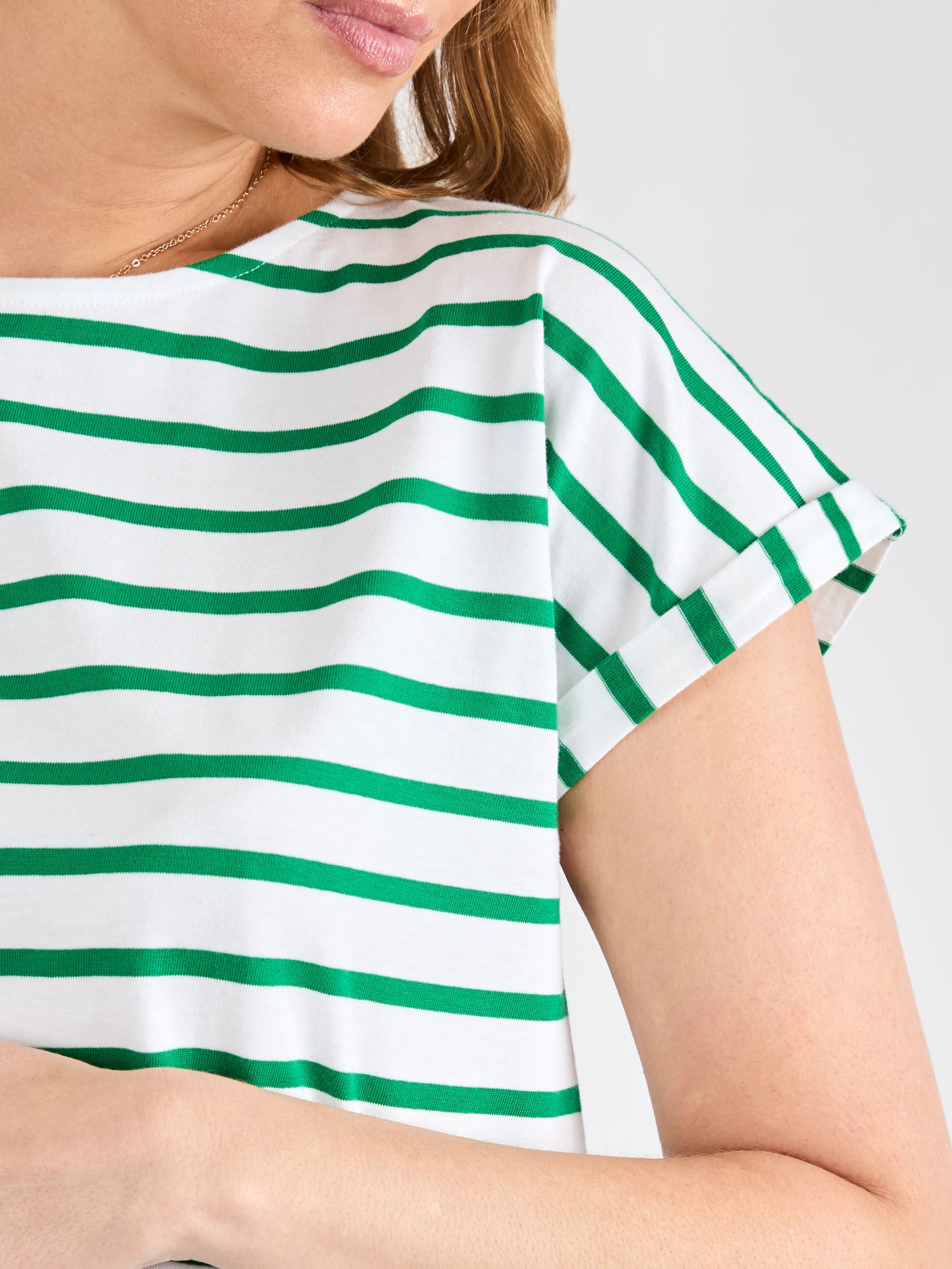 Green Boyfriend Maternity Cotton T-Shirt - Image 4 of 4