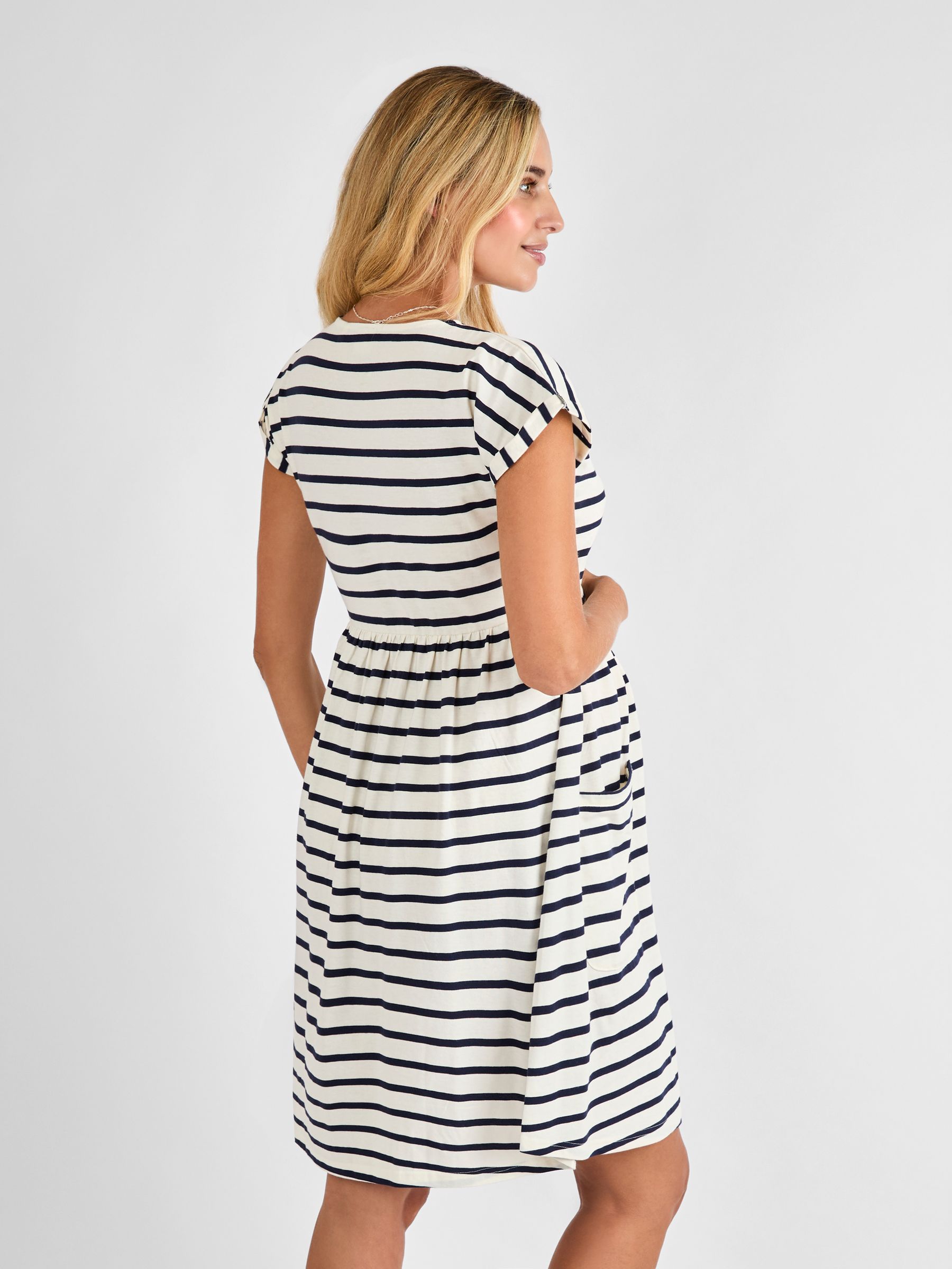 Ecru Pocket Maternity T-Shirt Dress - Image 3 of 4