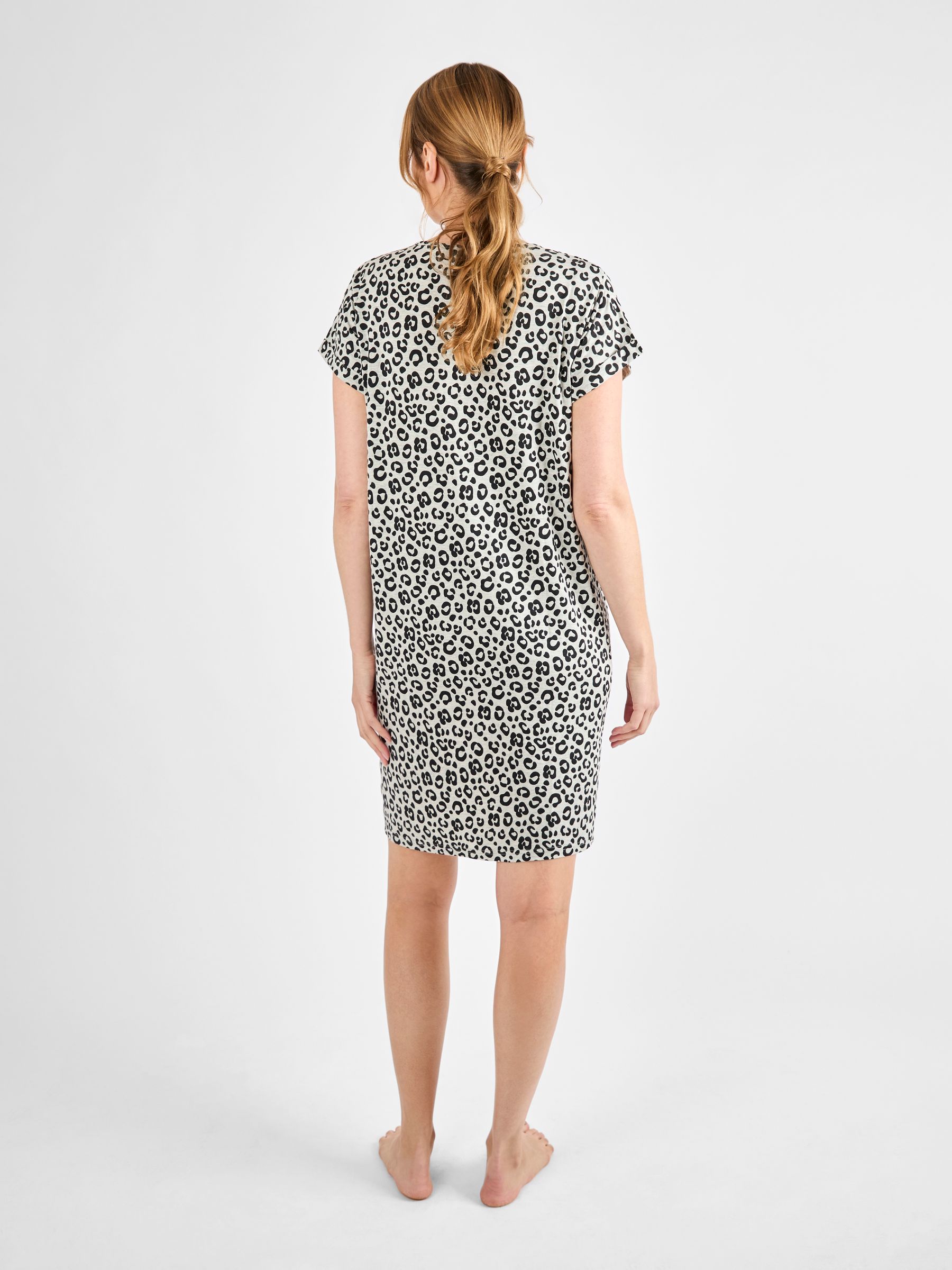 Grey Animal Print Maternity Jersey Nightdress - Image 3 of 5